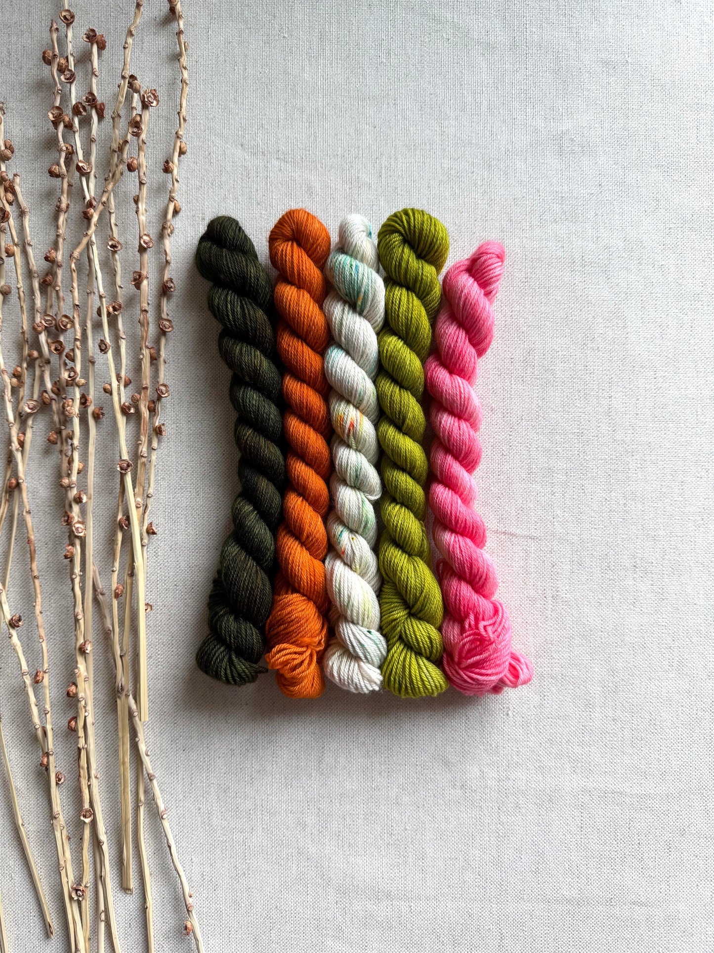 Dot Dot Dash - SW Merino Nylon Mini Skein Set