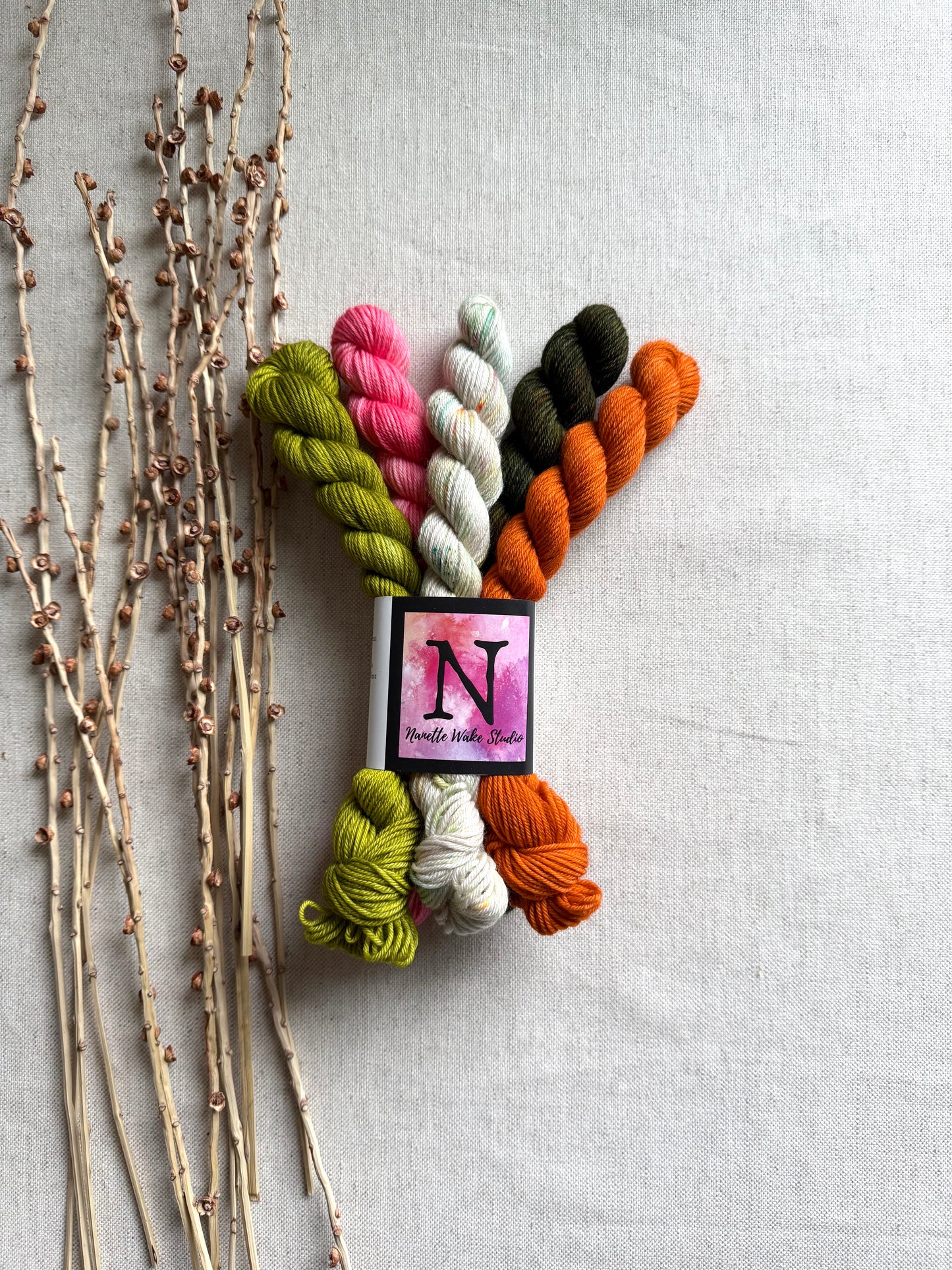 Dot Dot Dash - SW Merino Nylon Mini Skein Set