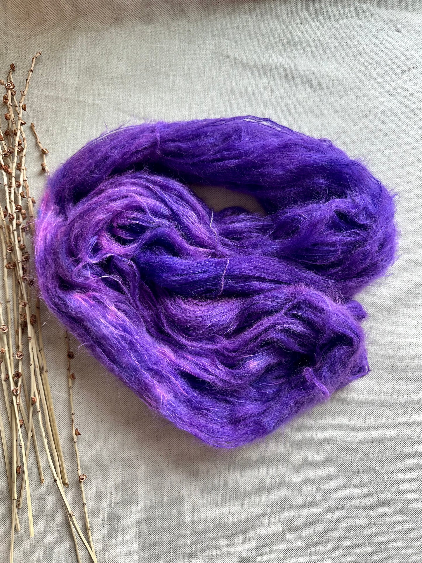 Pop Goes The Purple Suri Alpaca Silk