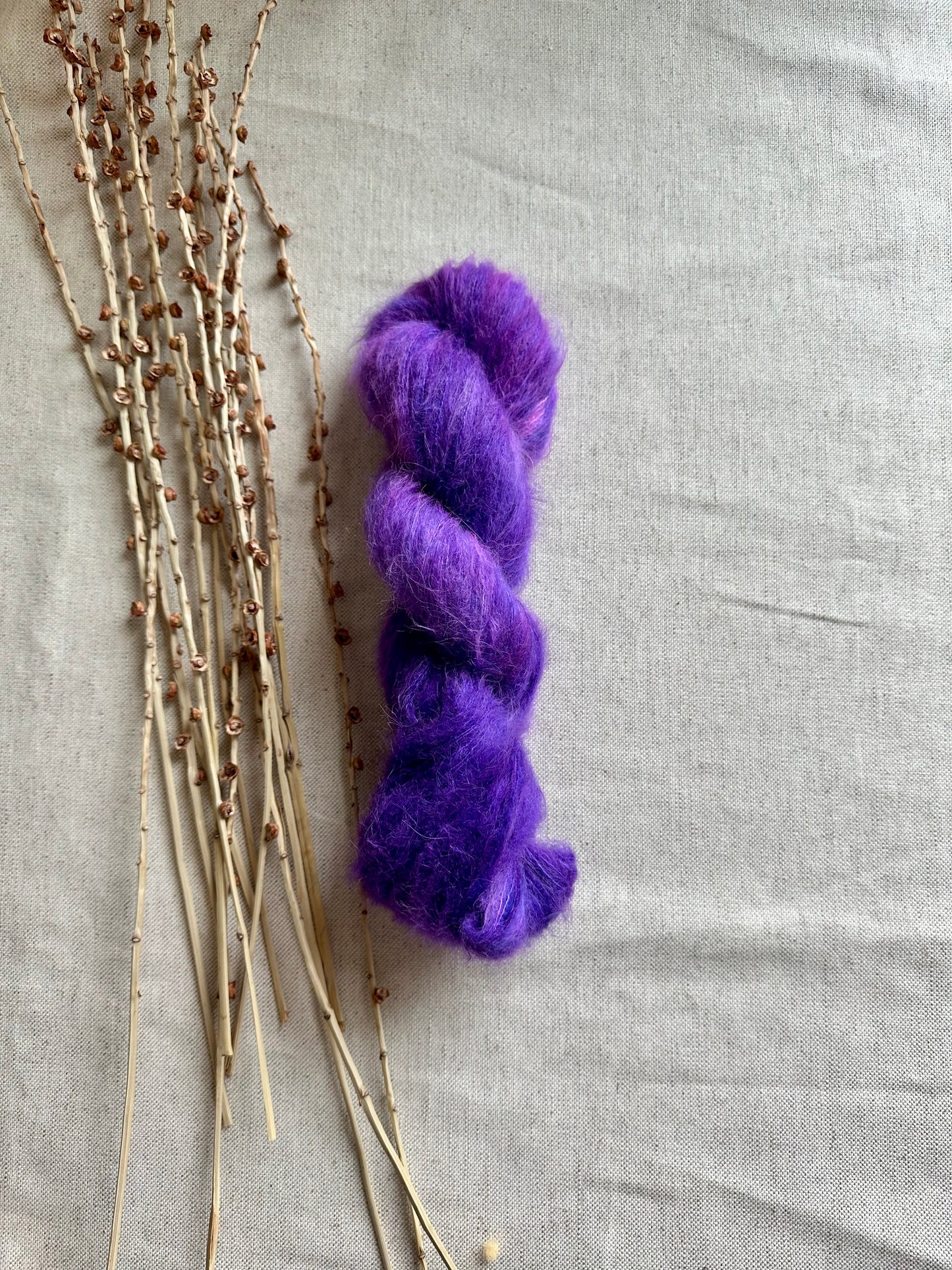 Pop Goes The Purple Suri Alpaca Silk