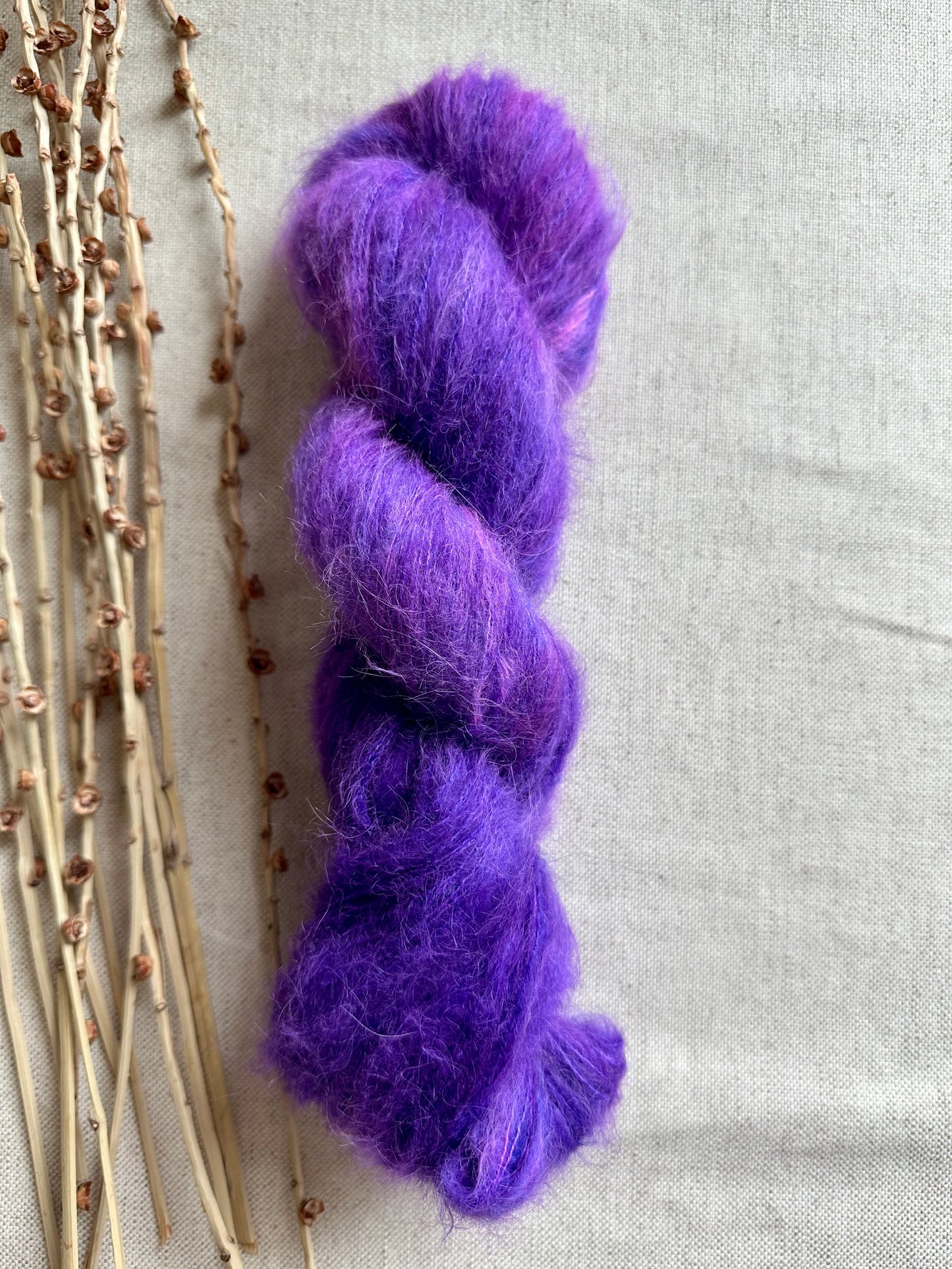 Pop Goes The Purple Suri Alpaca Silk