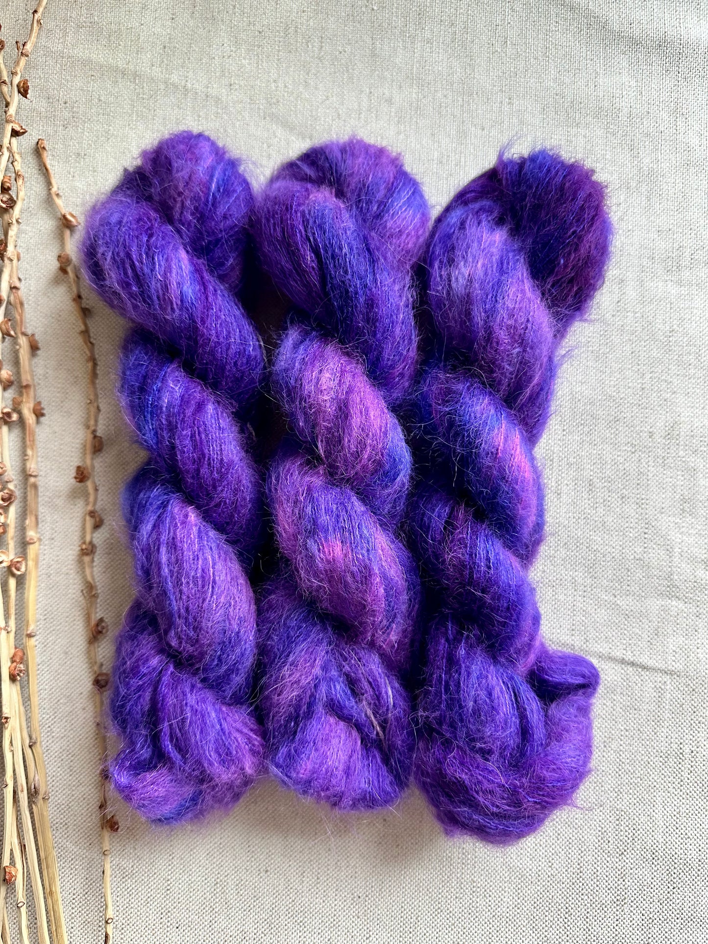 Pop Goes The Purple Suri Alpaca Silk