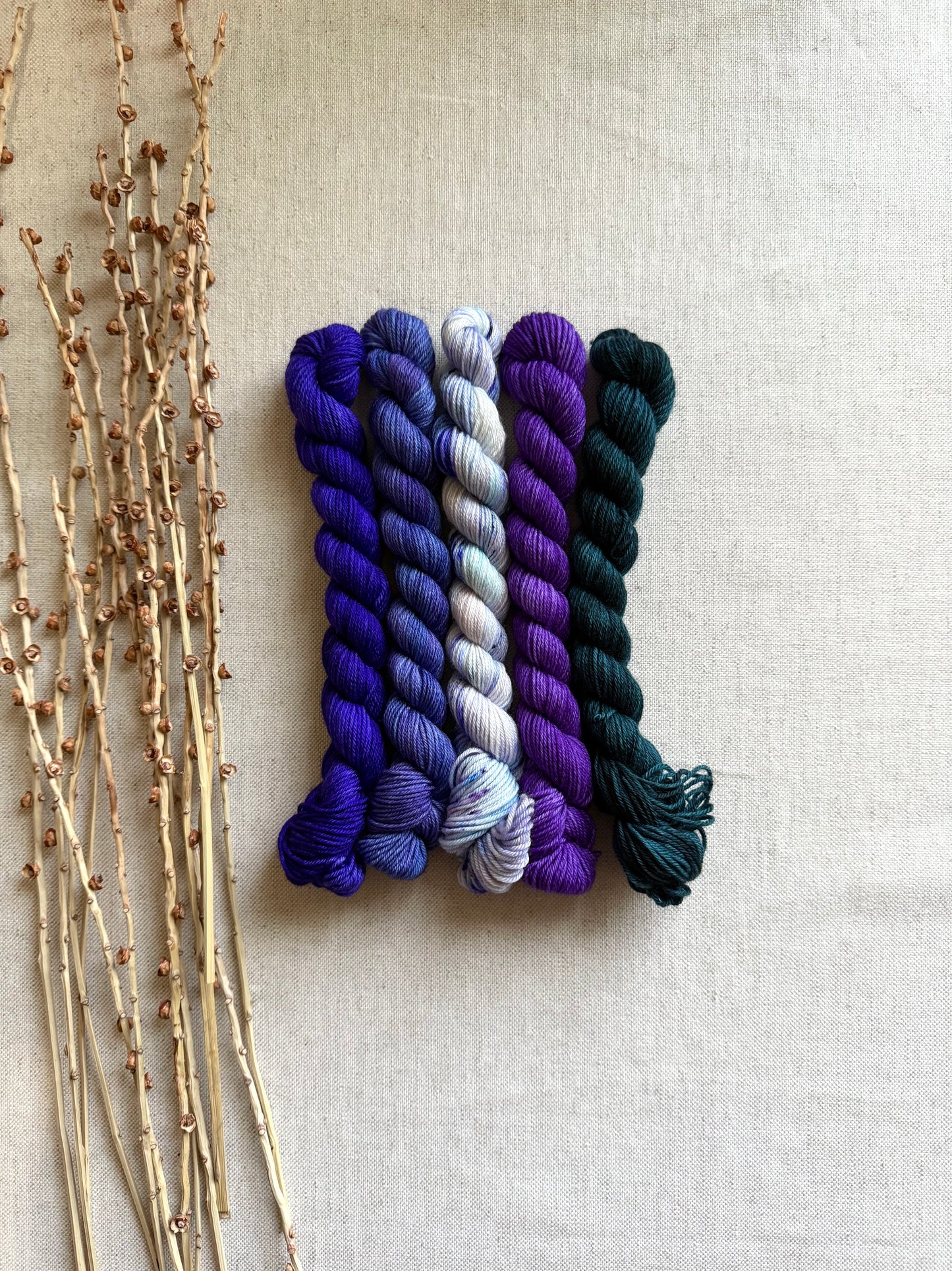 Polar Nights - SW Merino Nylon Mini Skein Set