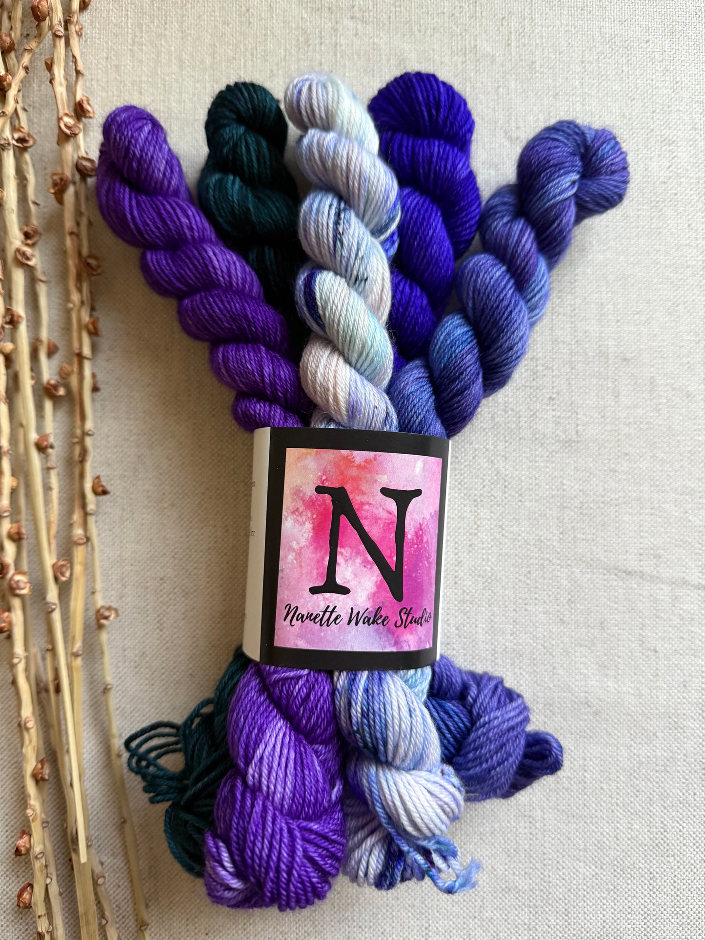 Polar Nights - SW Merino Nylon Mini Skein Set