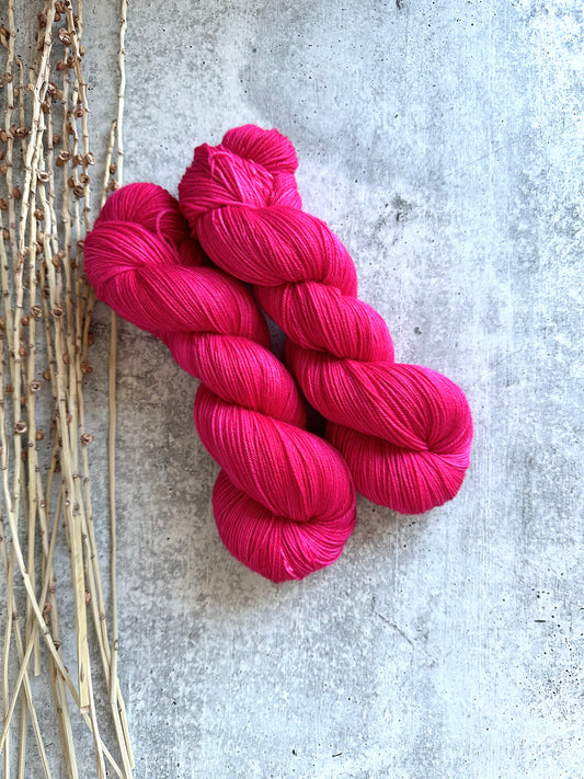 Fuchsia SW Merino Nylon Yarn