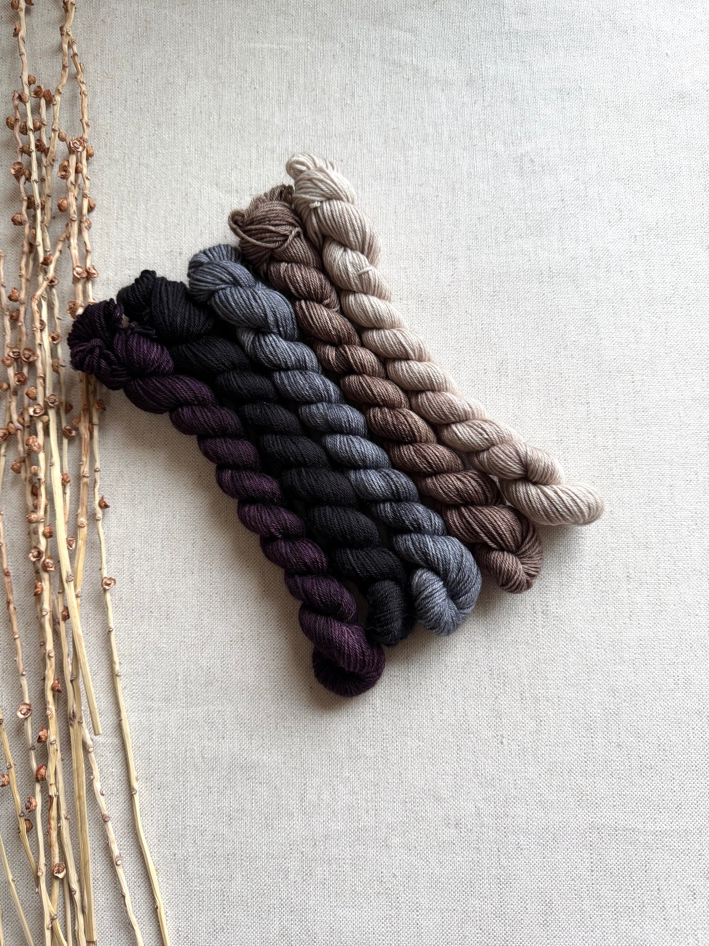 Smokey - SW Merino Nylon Mini Skein Set