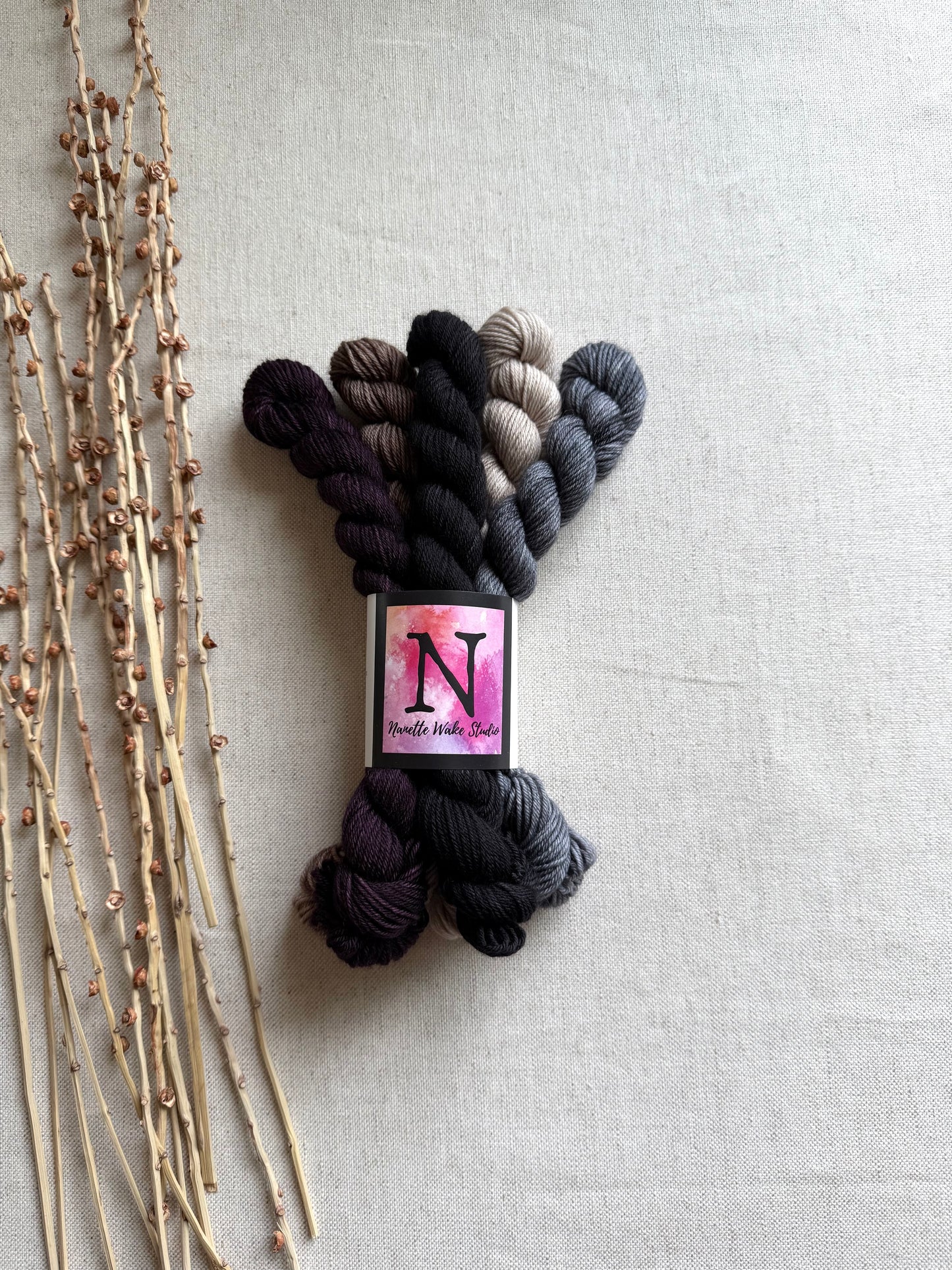 Smokey - SW Merino Nylon Mini Skein Set