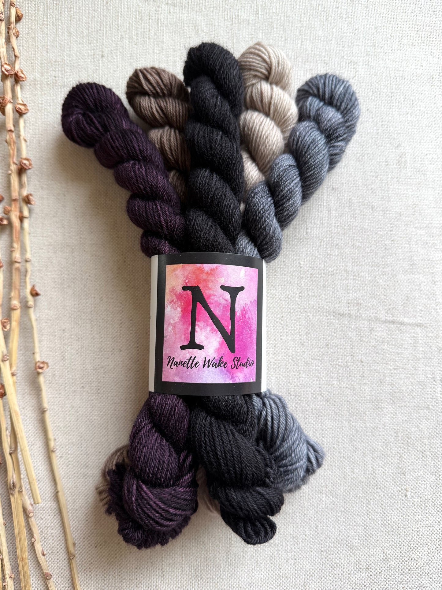 Smokey - SW Merino Nylon Mini Skein Set