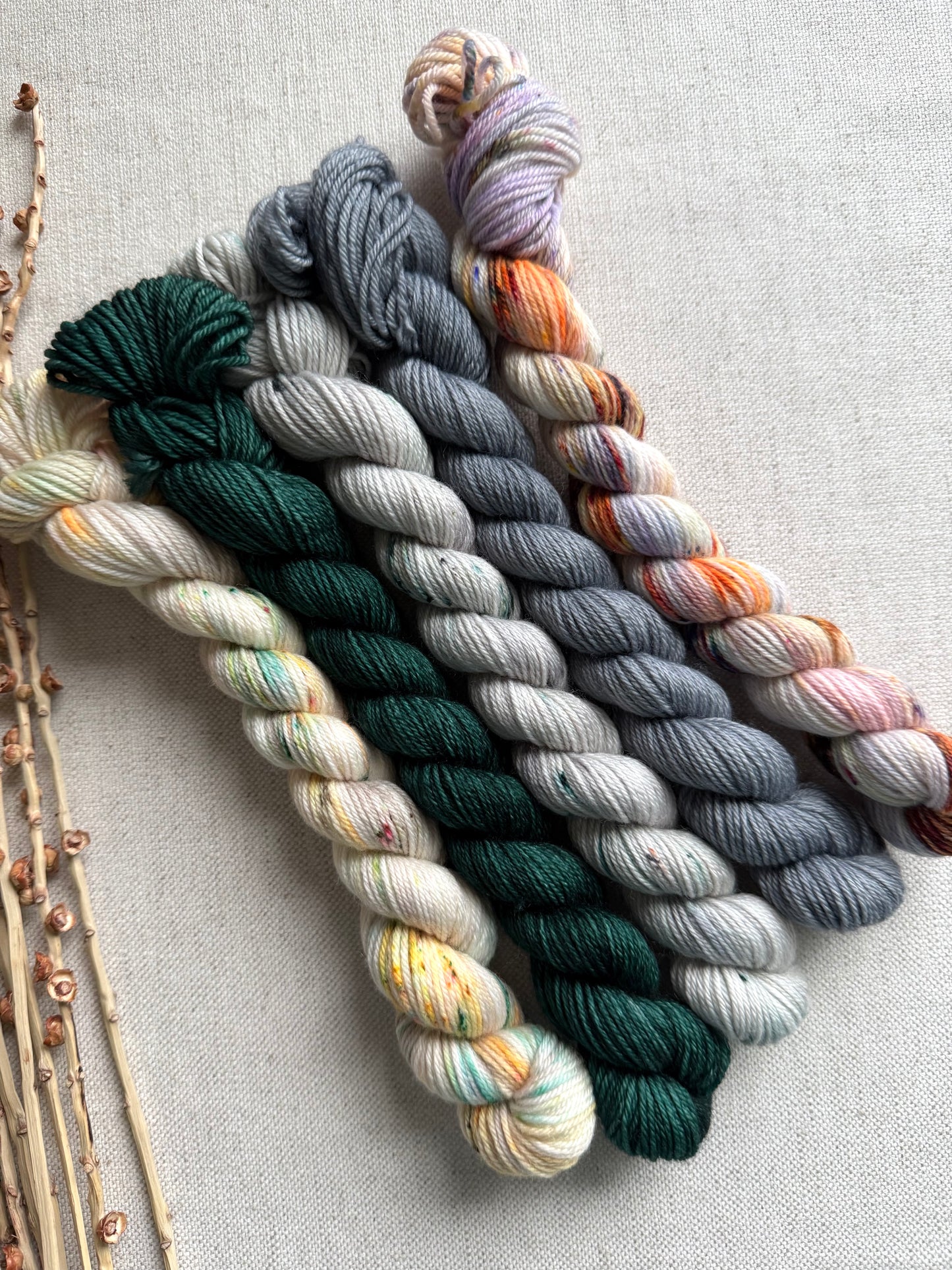 The Evergreen State  - SW Merino Nylon Mini Skein Set