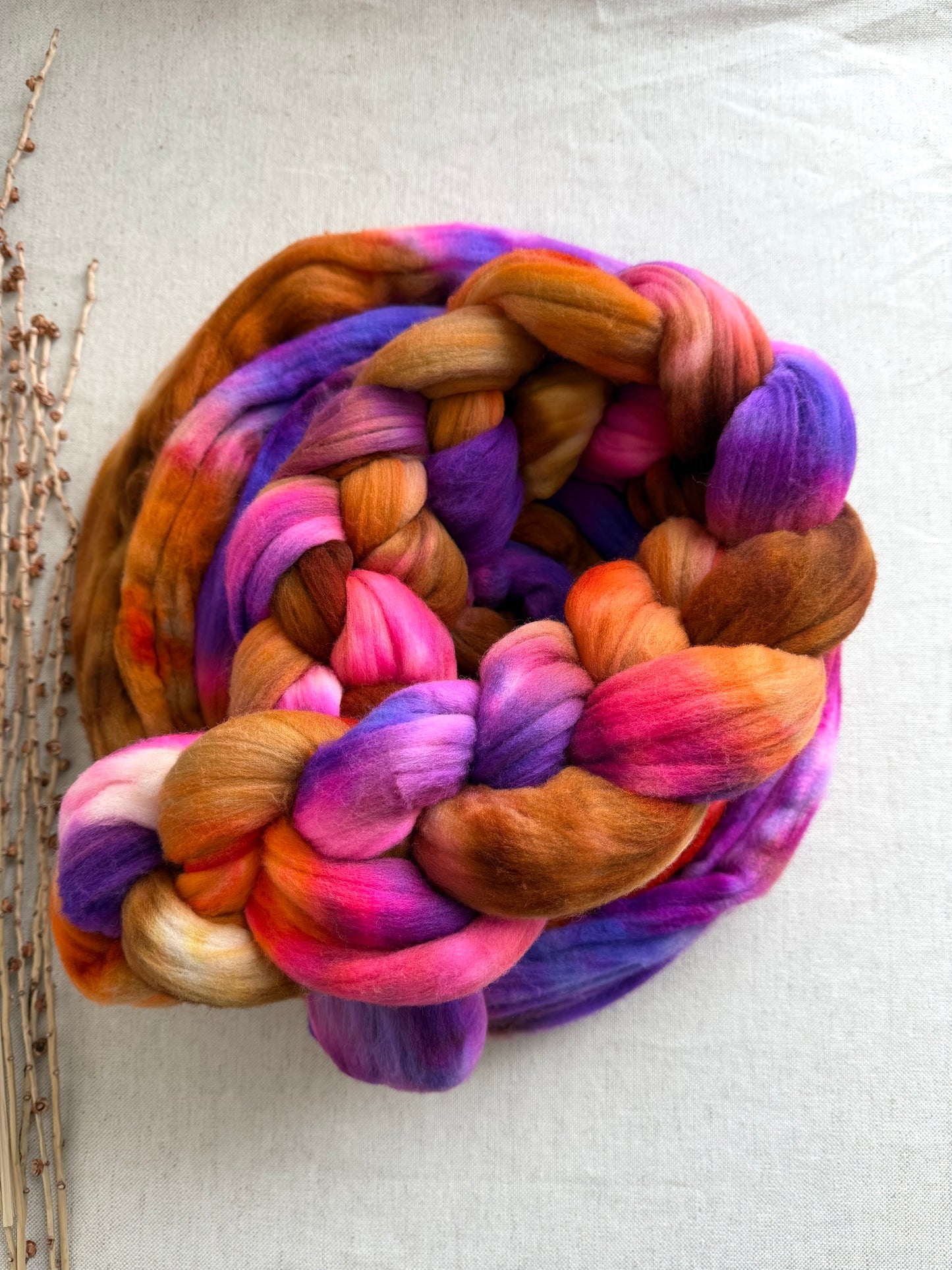 Hog Pile Rambouillet Top Spinning Fiber