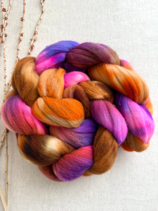 Hog Pile Rambouillet Top Spinning Fiber