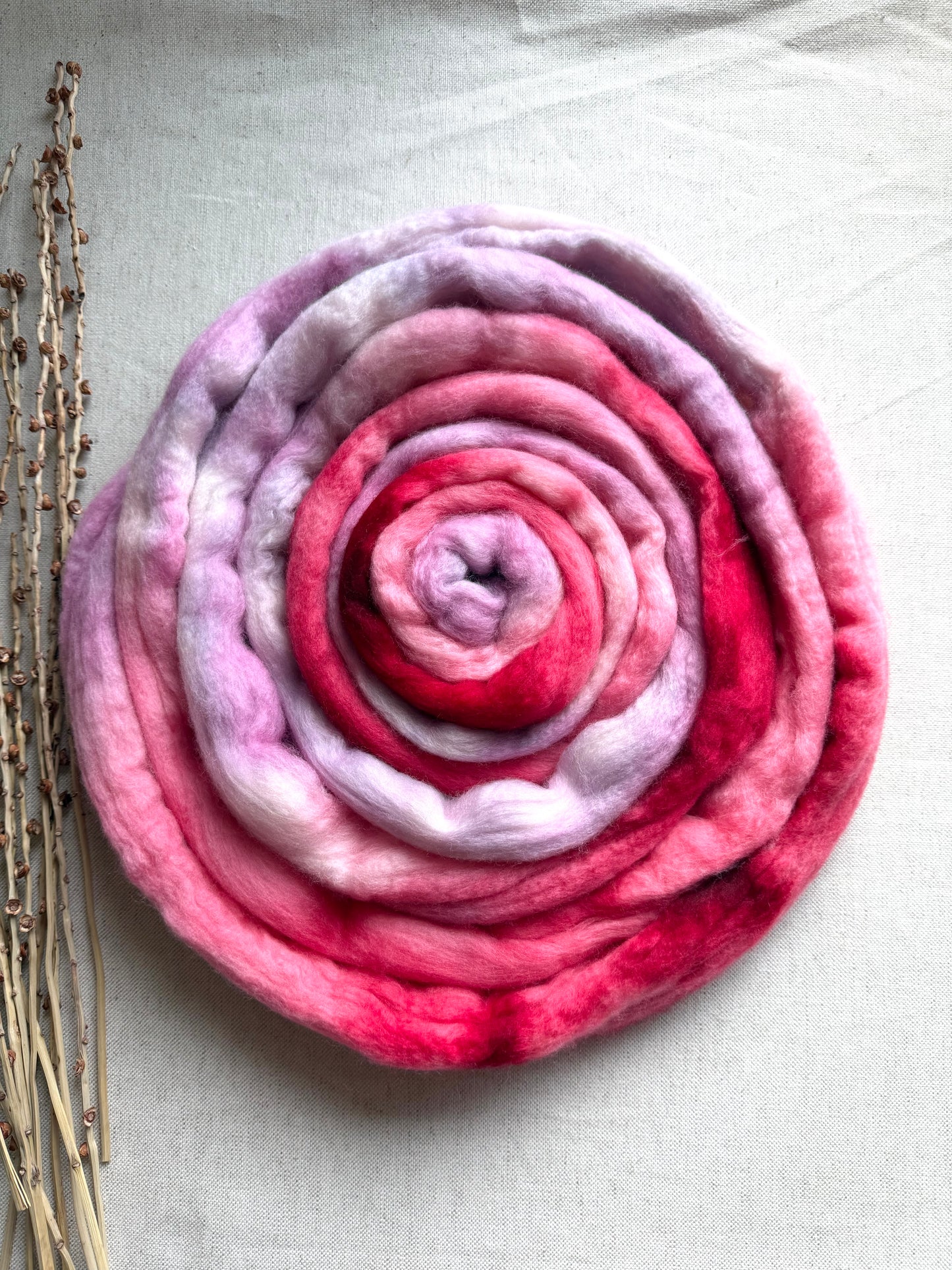 Girly Girl 20mic Falkland Merino Top Spinning Fiber