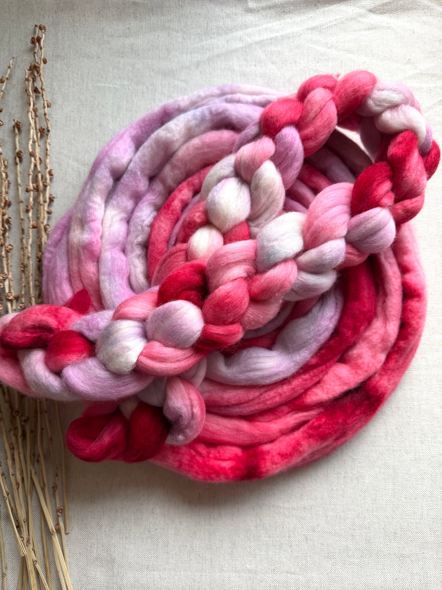 Girly Girl 20mic Falkland Merino Top Spinning Fiber