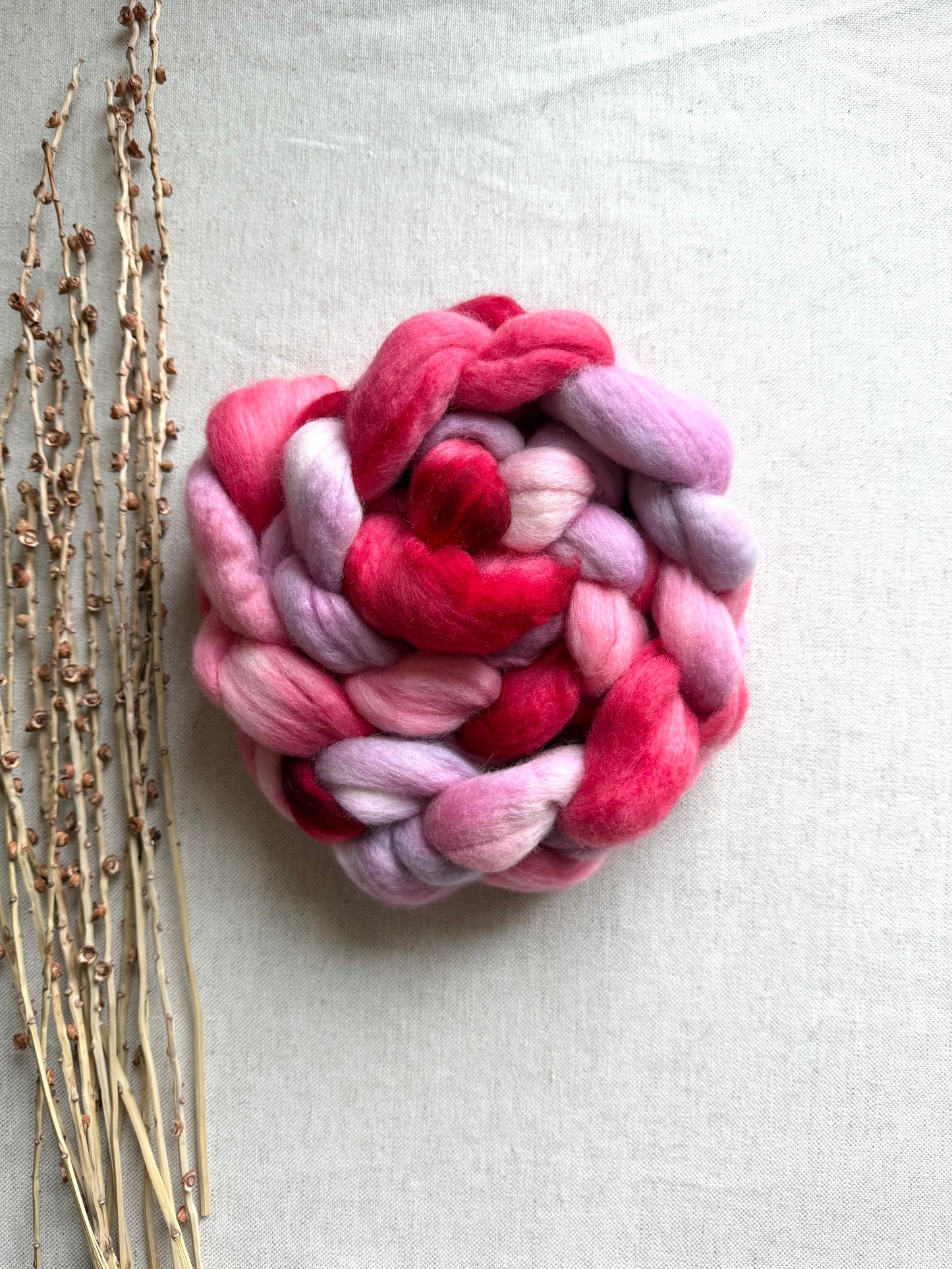 Girly Girl 20mic Falkland Merino Top Spinning Fiber