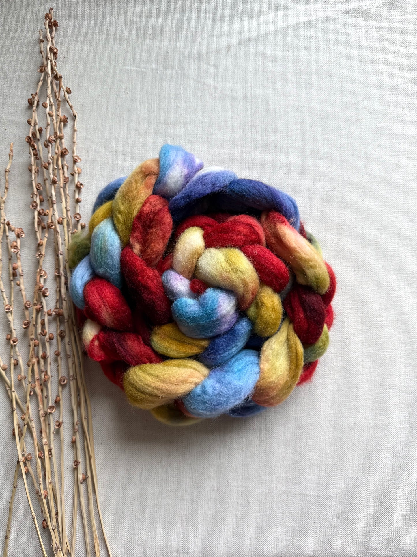 Howdy Partner 20mic Falkland Merino Top Spinning Fiber