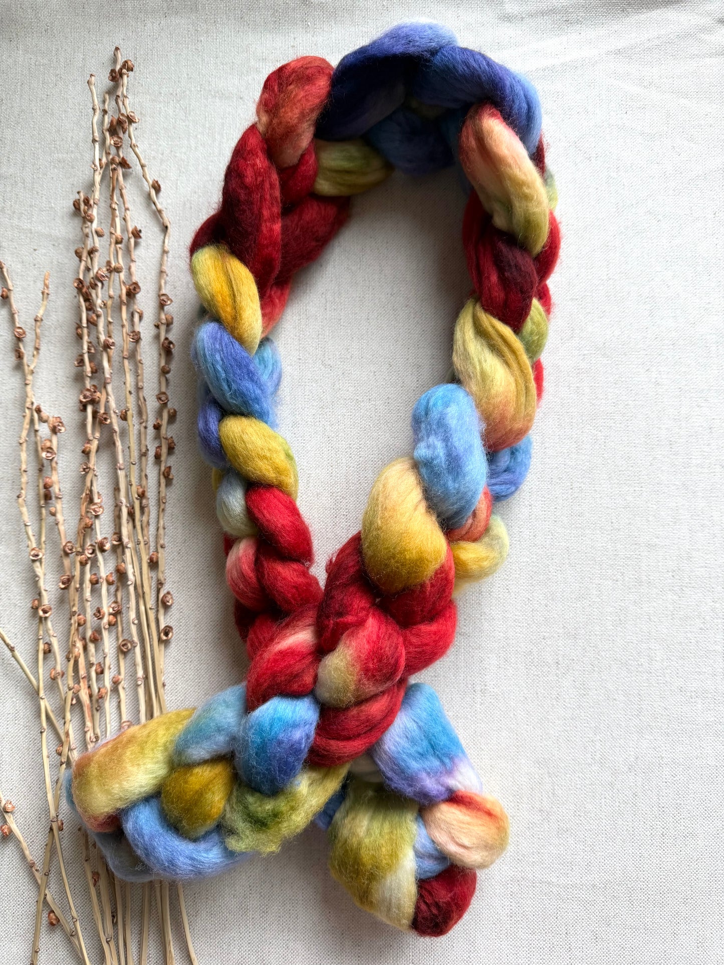 Howdy Partner 20mic Falkland Merino Top Spinning Fiber