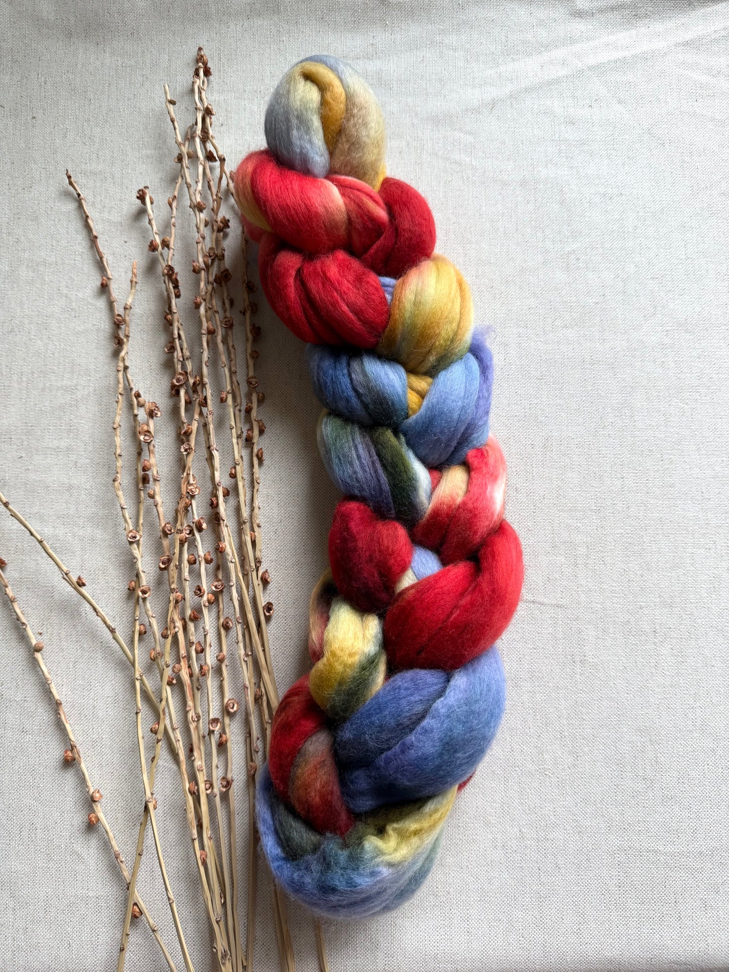 Howdy Partner 20mic Falkland Merino Top Spinning Fiber