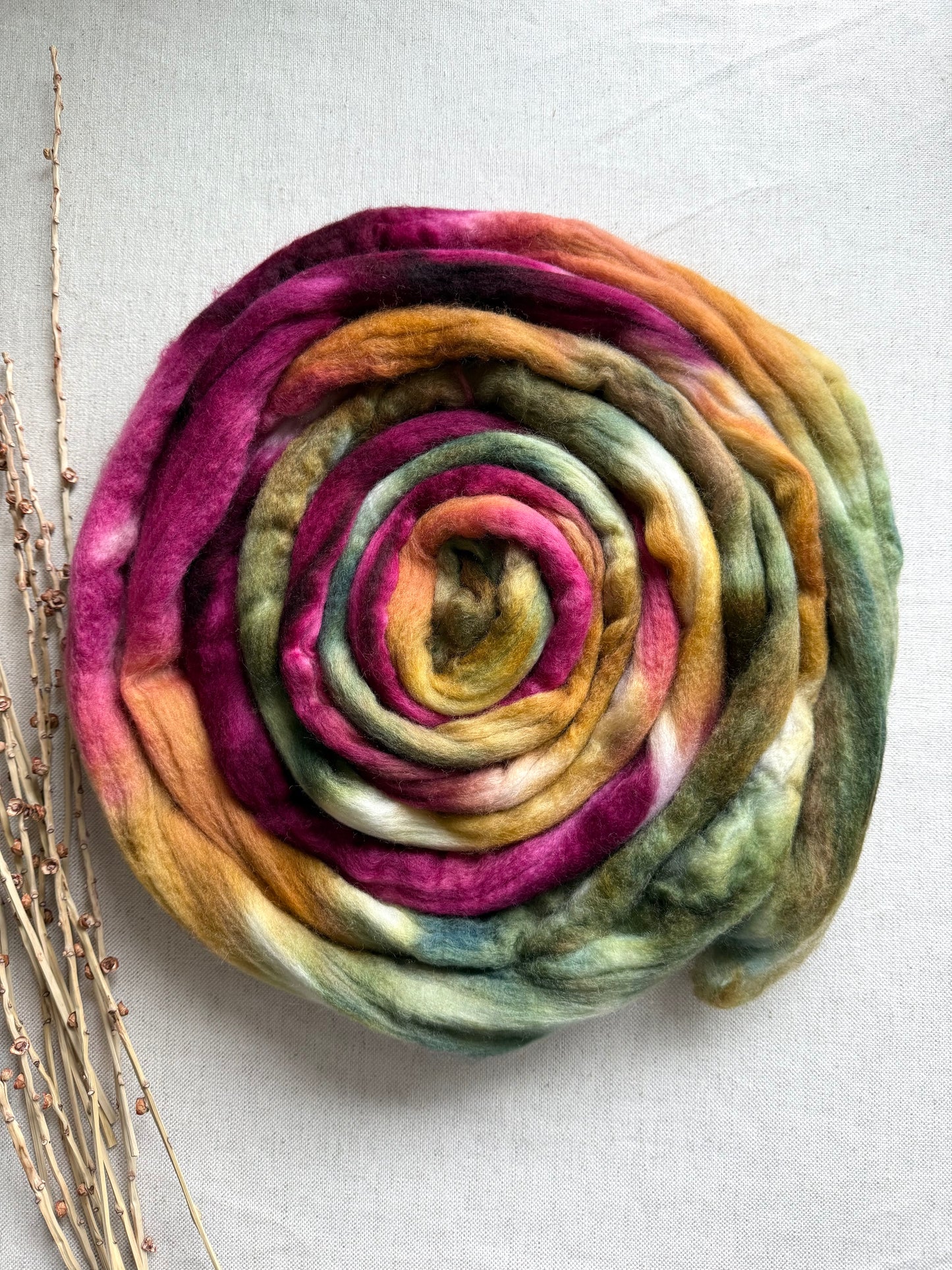 Victorian Christmas Merino Top Spinning Fiber