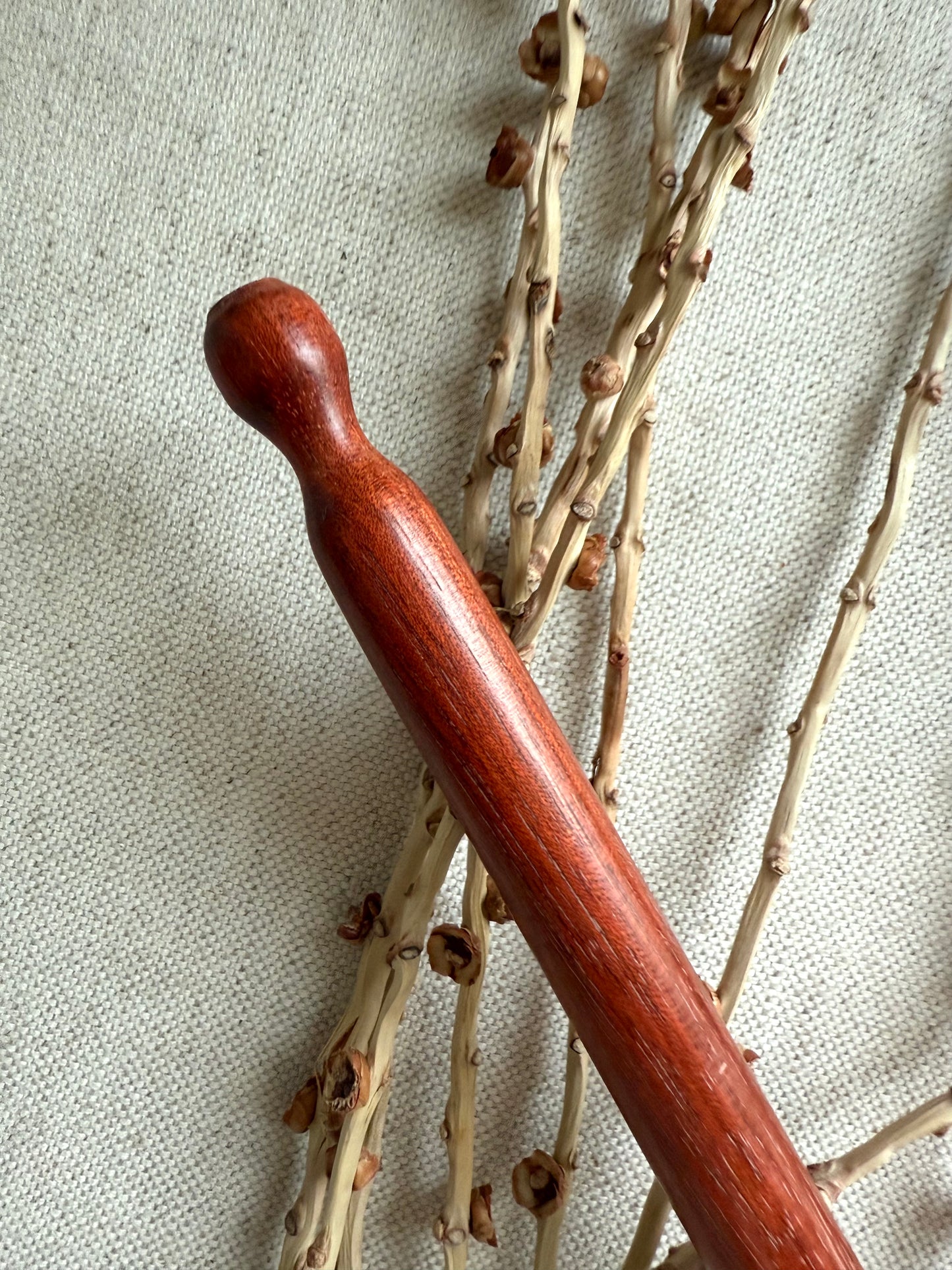Bloodwood Support Spindle With Gold Resin