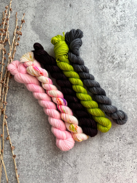 Glenda - SW Merino Nylon Mini Skein Set
