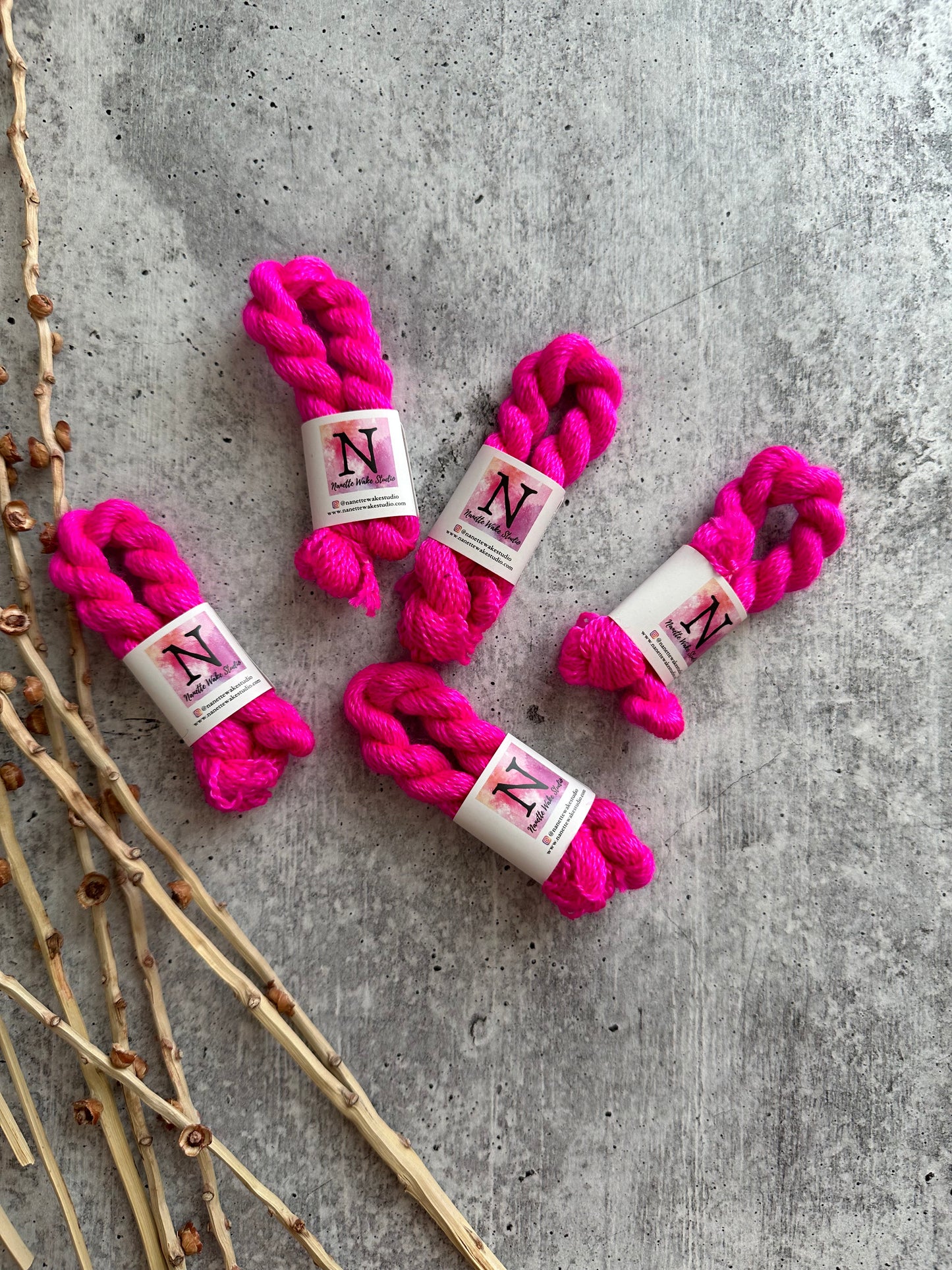 Shocking Pink Embroidery Thread