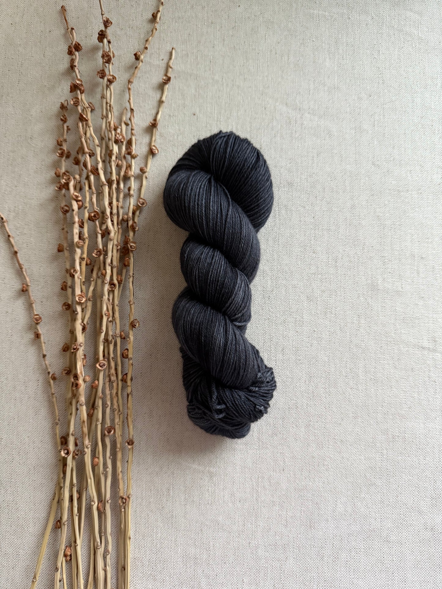 Charcoal SW Merino Nylon Yarn