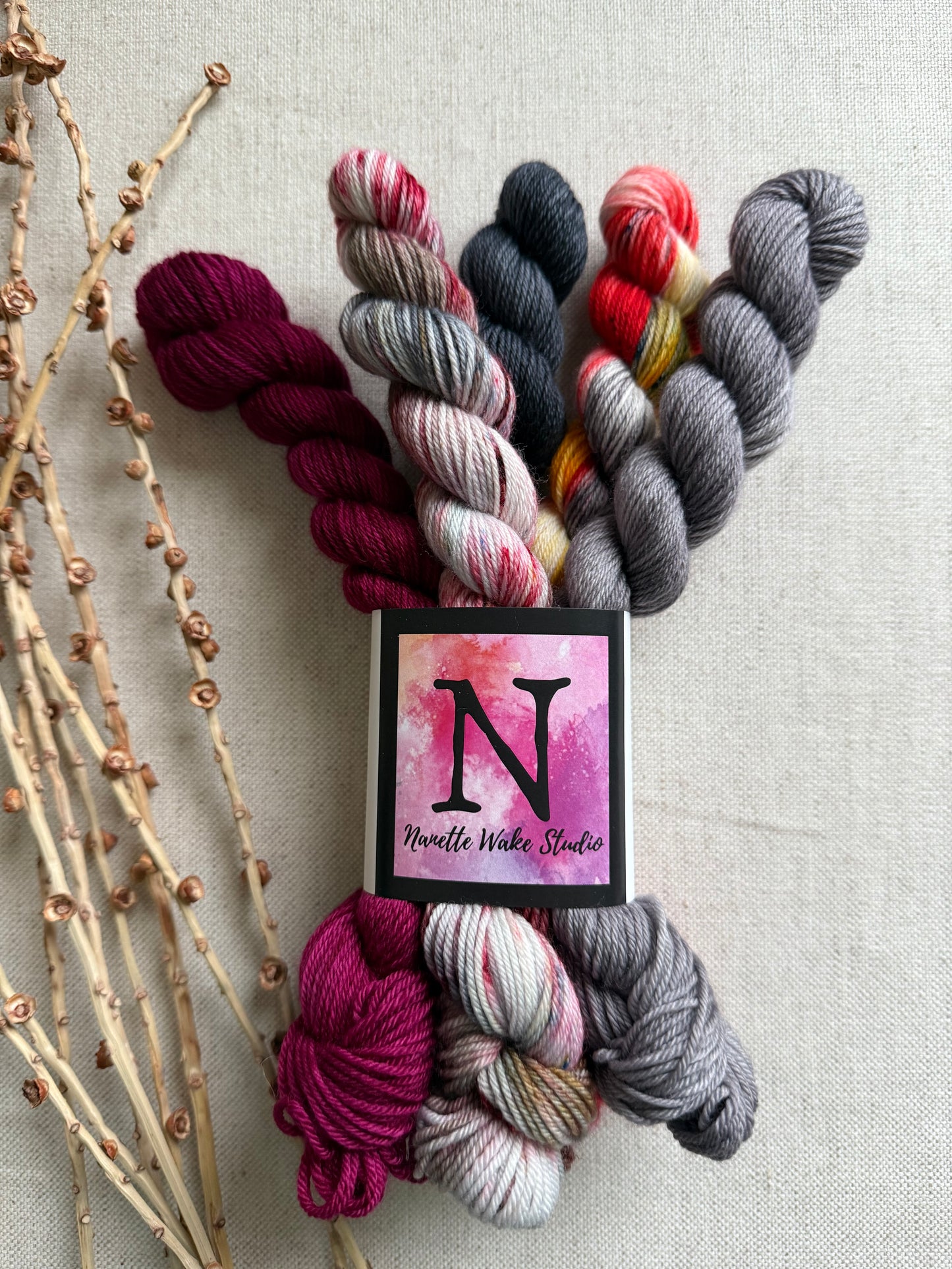 Flannel Pjs  - SW Merino Nylon Mini Skein Set