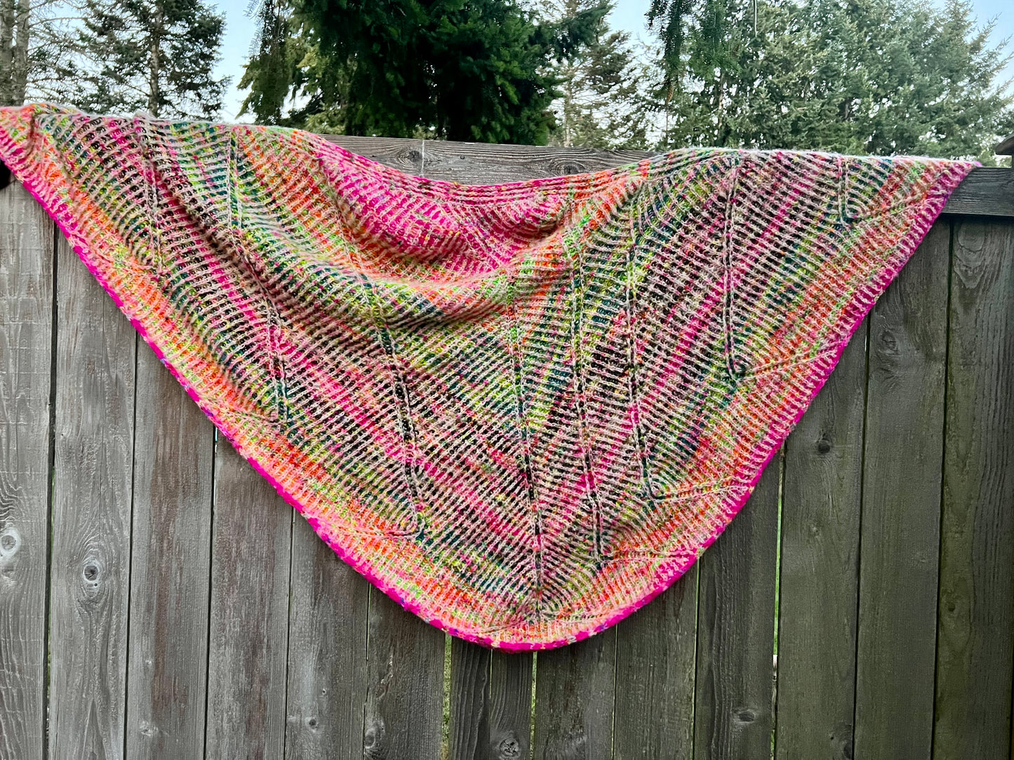 Multi-Colored Large Shawl
