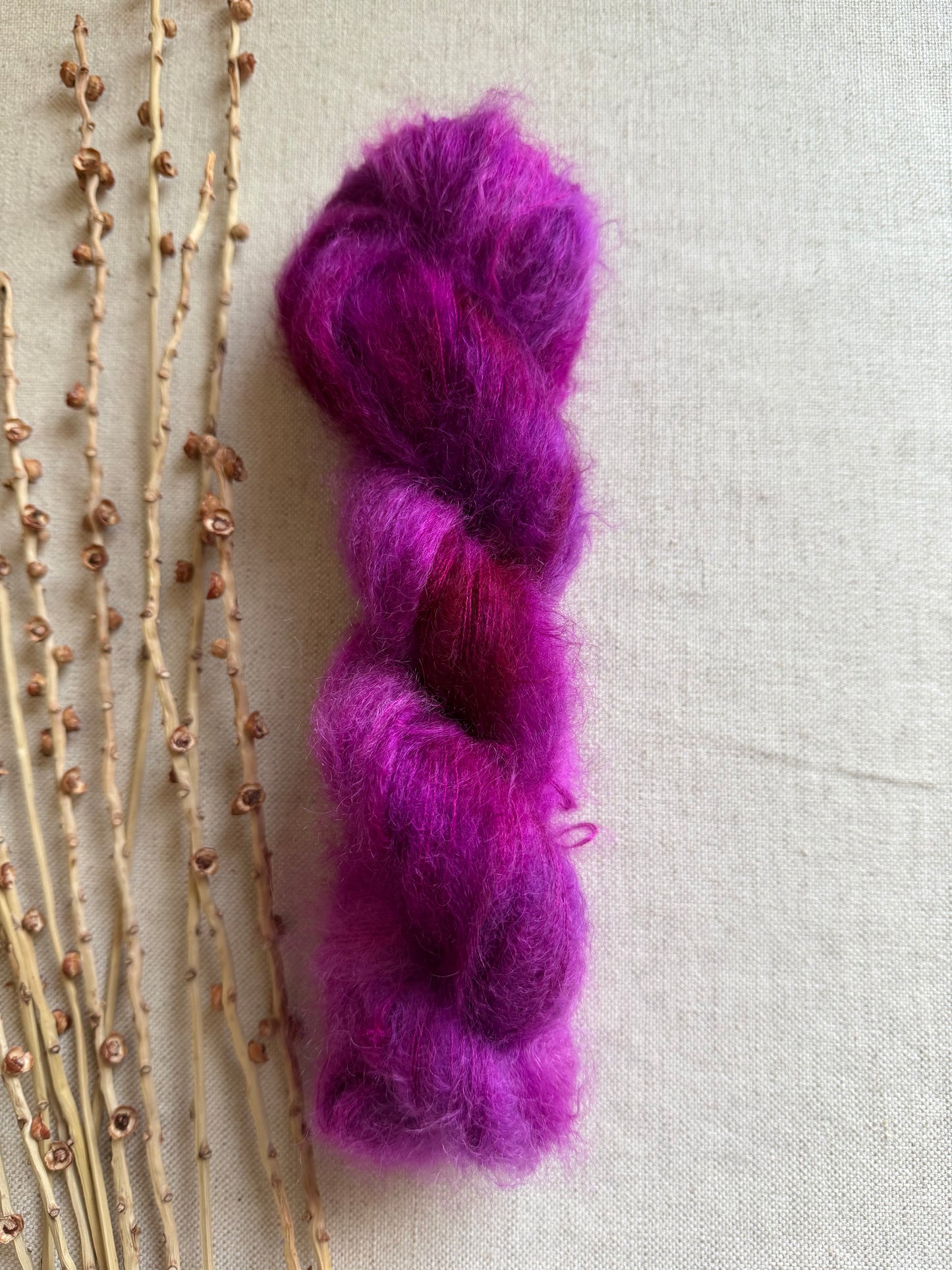 Berry Crush Kid Mohair Silk