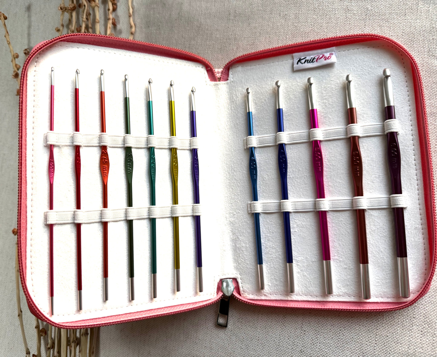 KnitPro Zing Single Ended Crochet Hooks Grande Set 6"