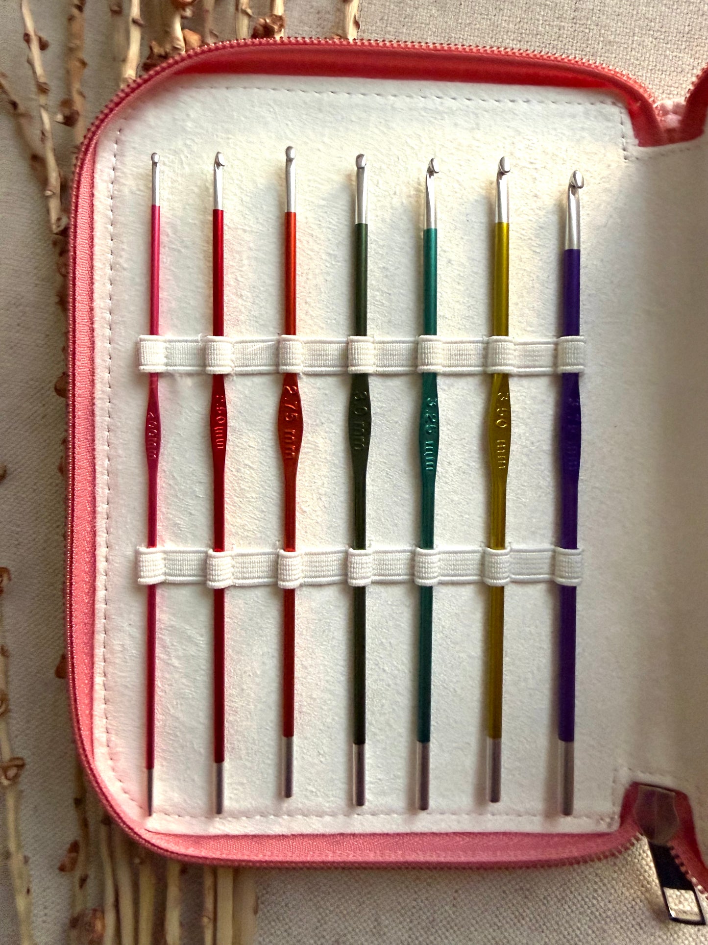 KnitPro Zing Single Ended Crochet Hooks Grande Set 6"
