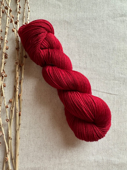 Poinsettia 100g SW Merino Nylon Yarn