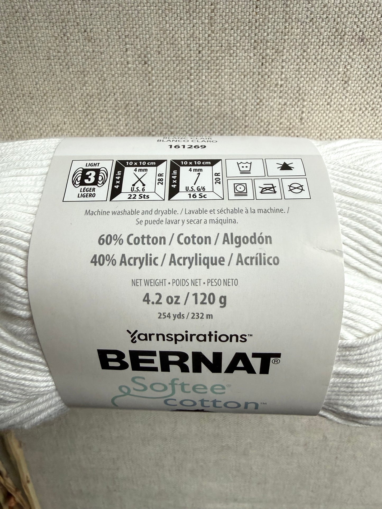 Bernat Cotton Acrylic Yarn