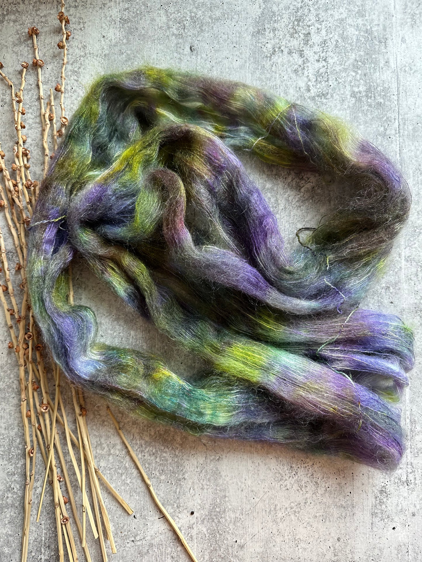 Heather Lake - A Washington State Colorway Mohair Silk Yarn