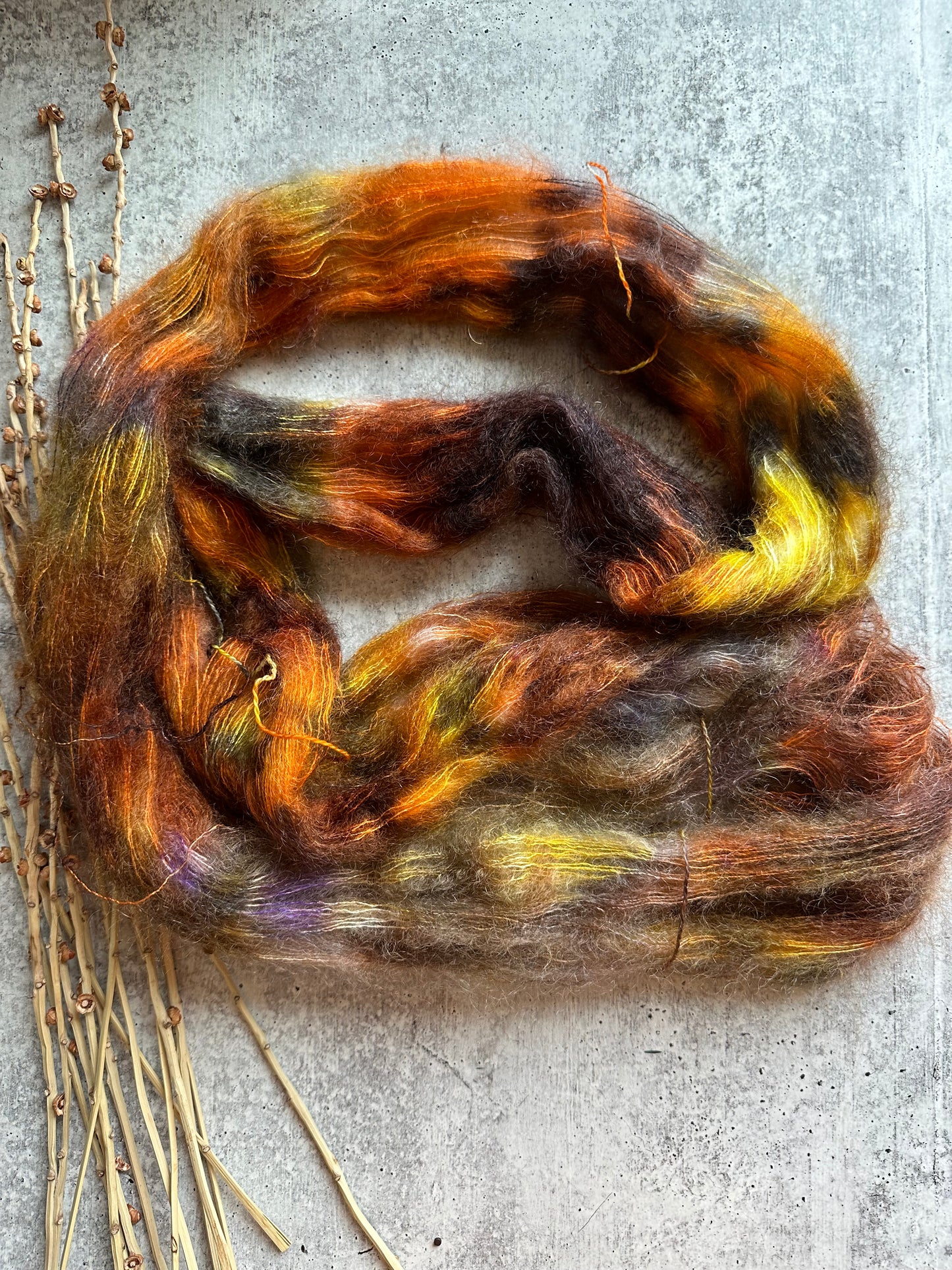 Harvest Mohair Silk Yarn