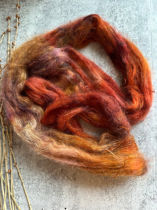 Crunchy Leaves Mohair Silk Yarn
