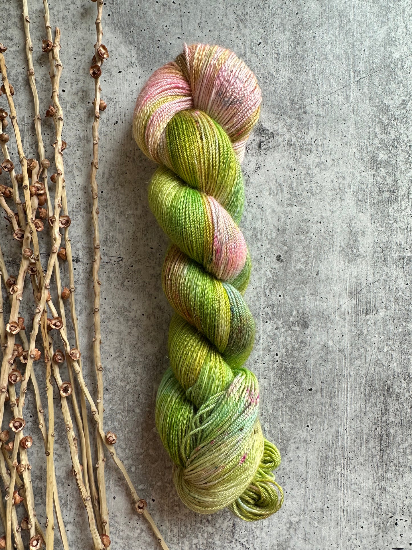 Fairy Grass - Baby Alpaca Mulberry Silk Cashmere