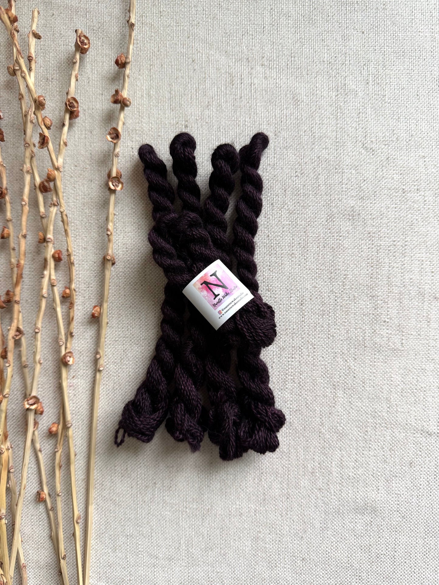 Aubergine Embroidery Thread