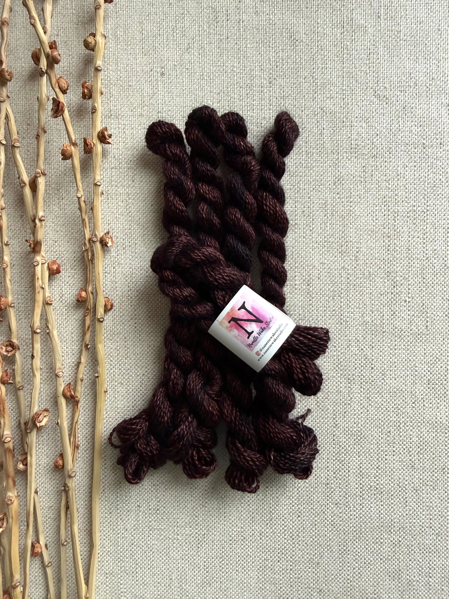 Maron Embroidery Thread