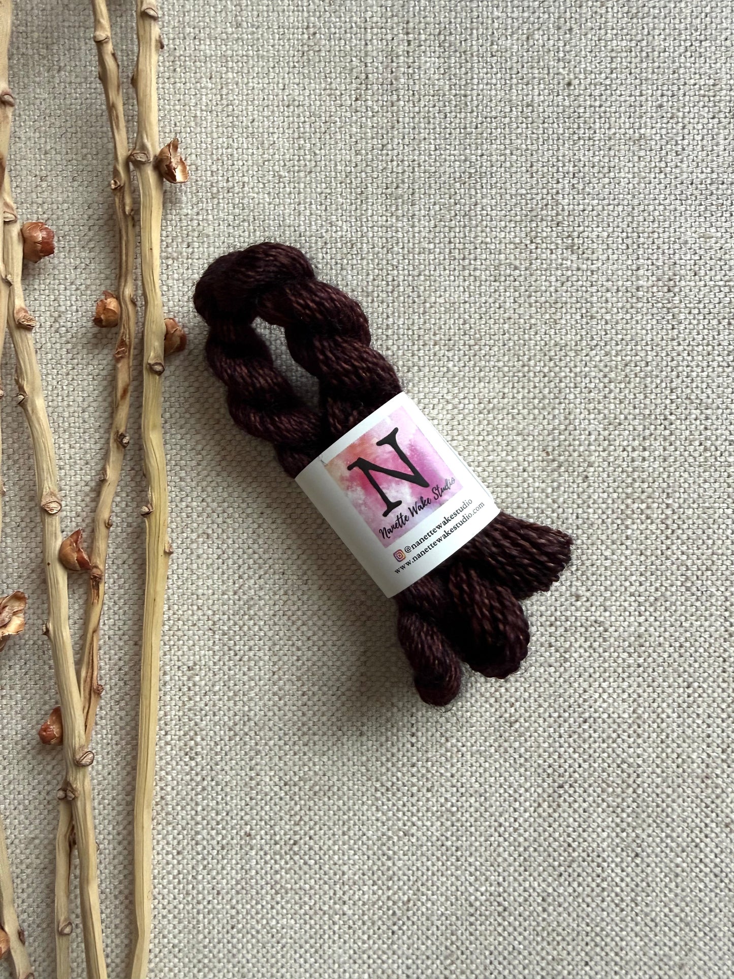 Maron Embroidery Thread