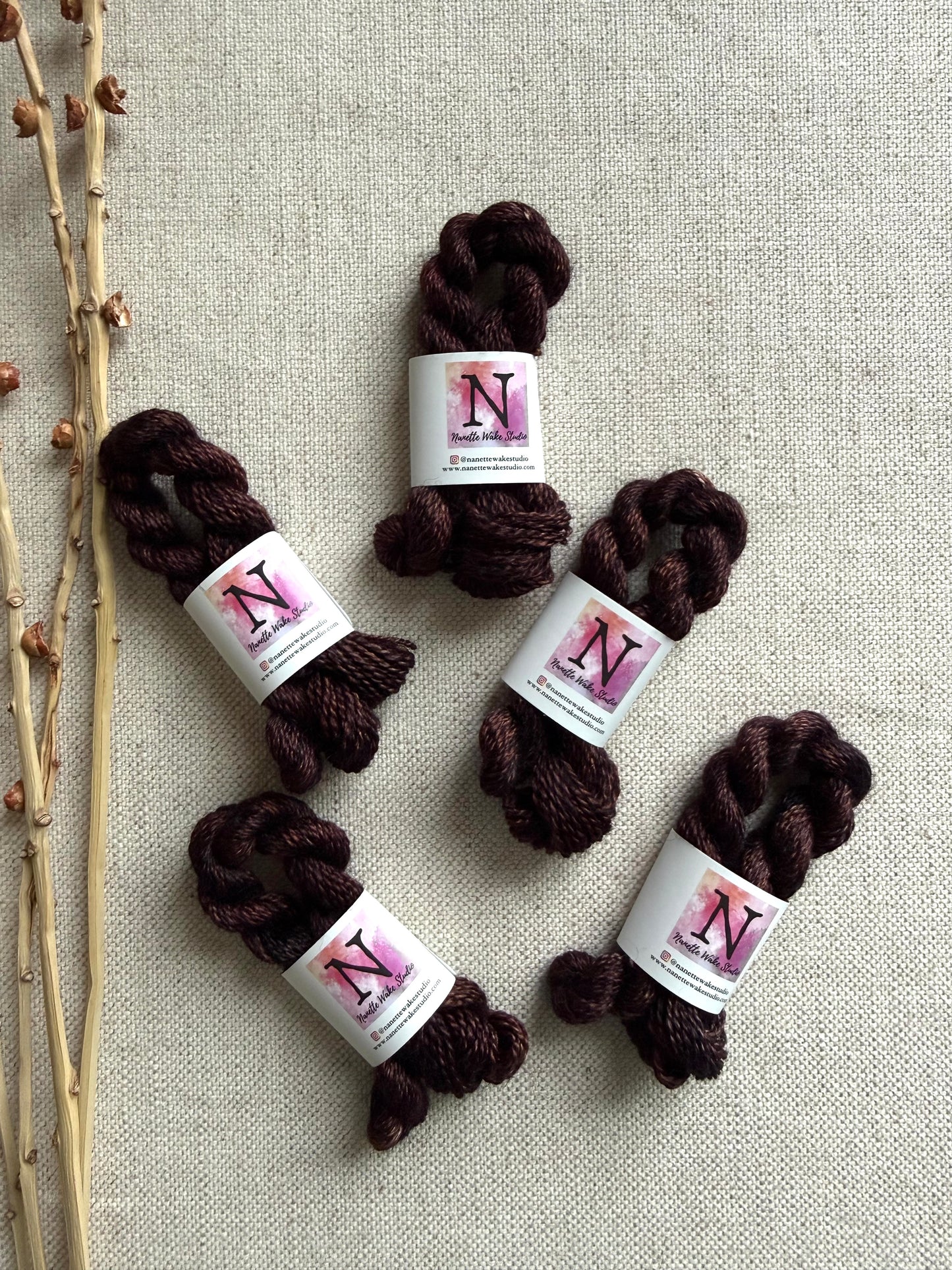 Maron Embroidery Thread