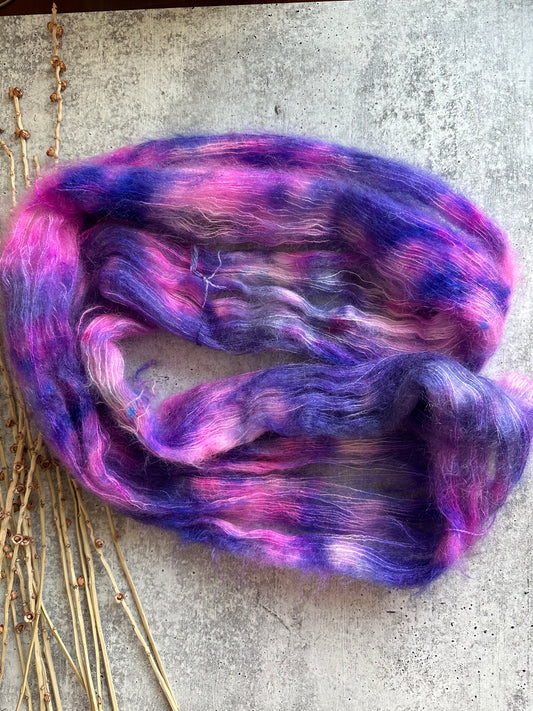 Grape Squeeze Mohair Silk Yarn