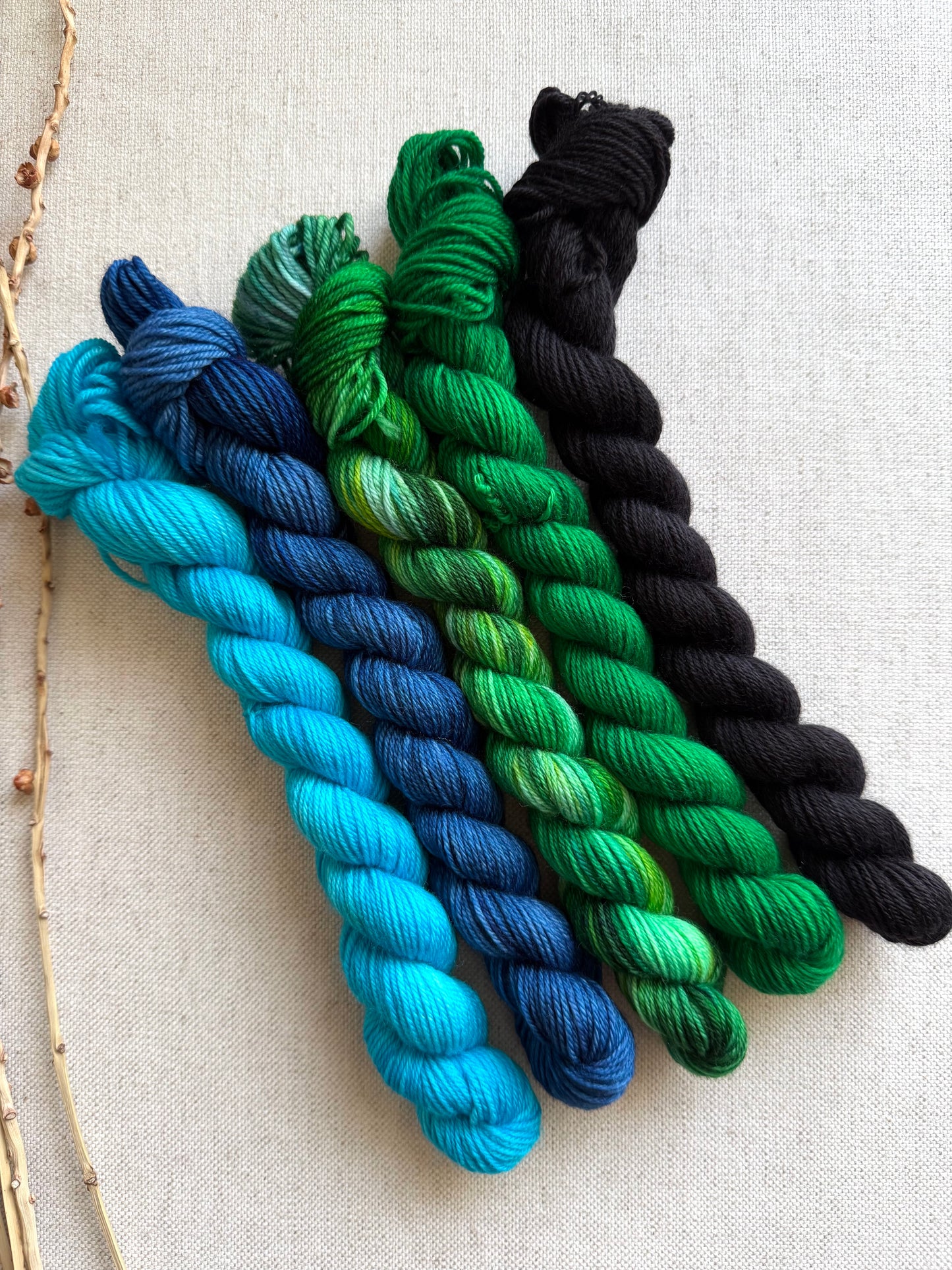 Luck of the Irish - SW Merino Nylon Mini Skein Set