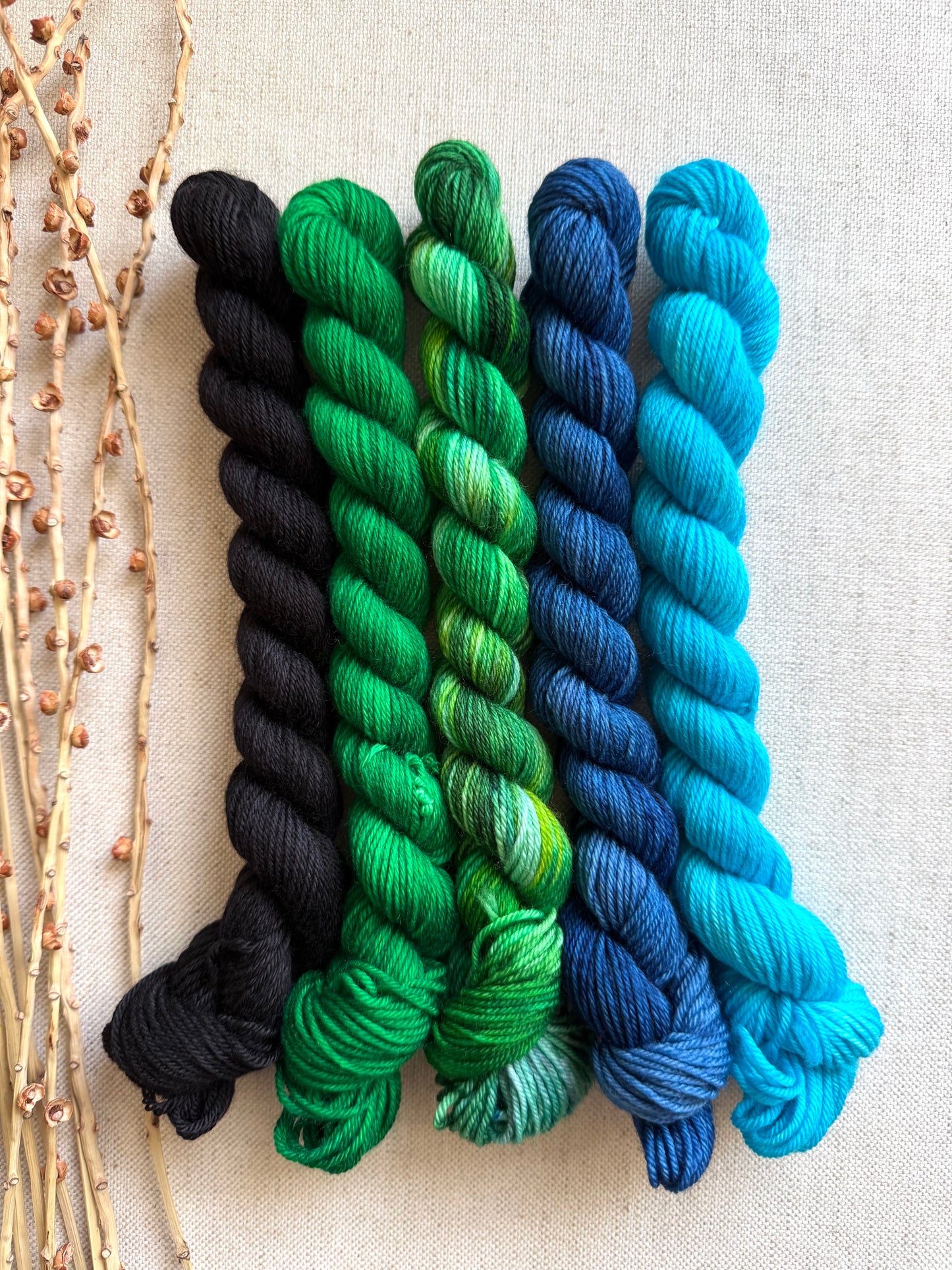 Luck of the Irish - SW Merino Nylon Mini Skein Set