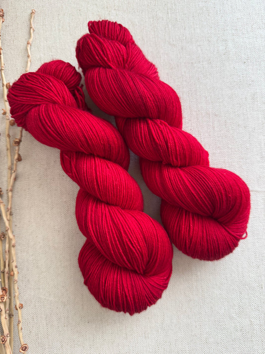 Poinsettia 100g SW Merino Nylon Yarn