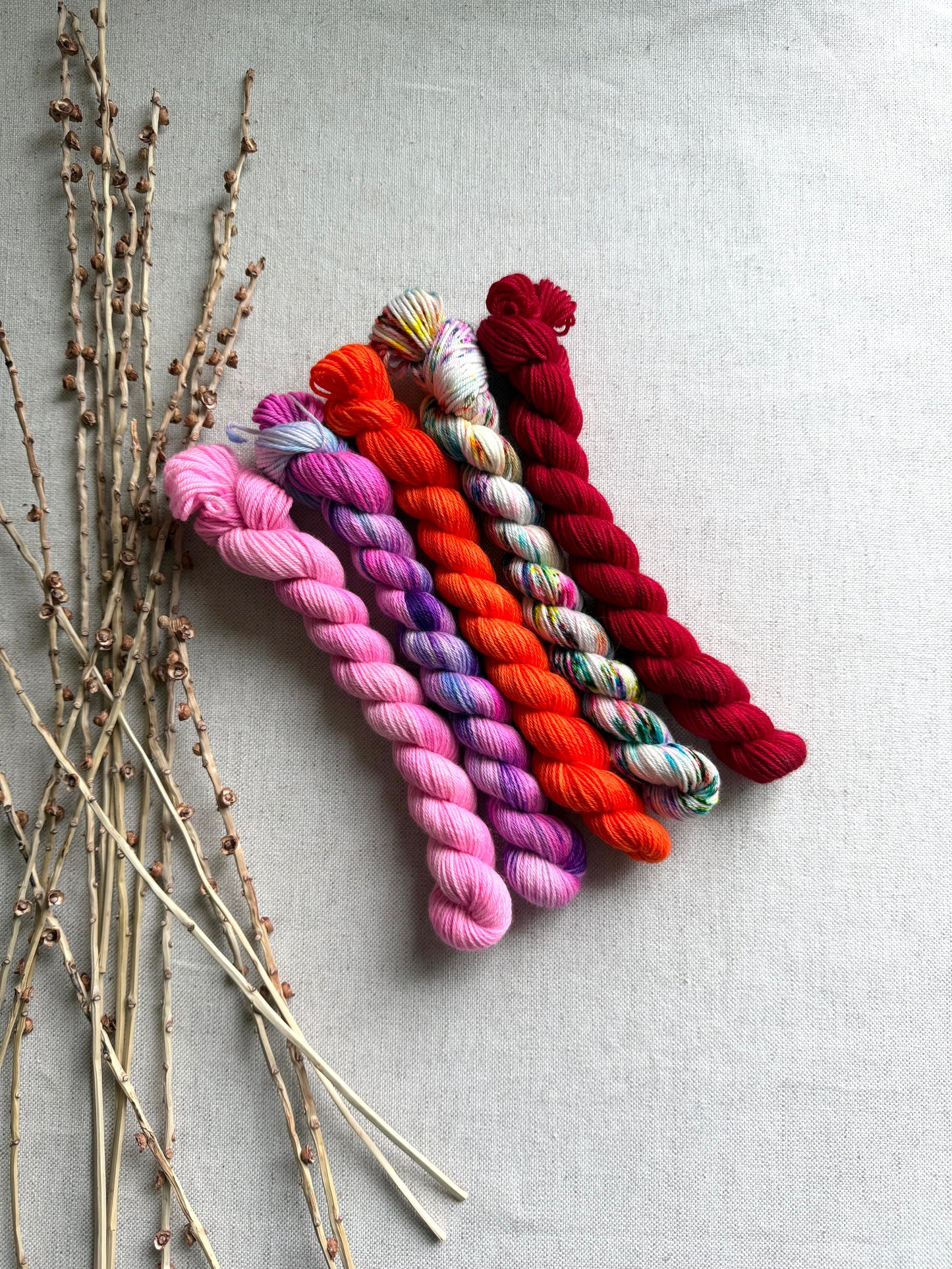 Happy Go Lucky - SW Merino Nylon Mini Skein Set