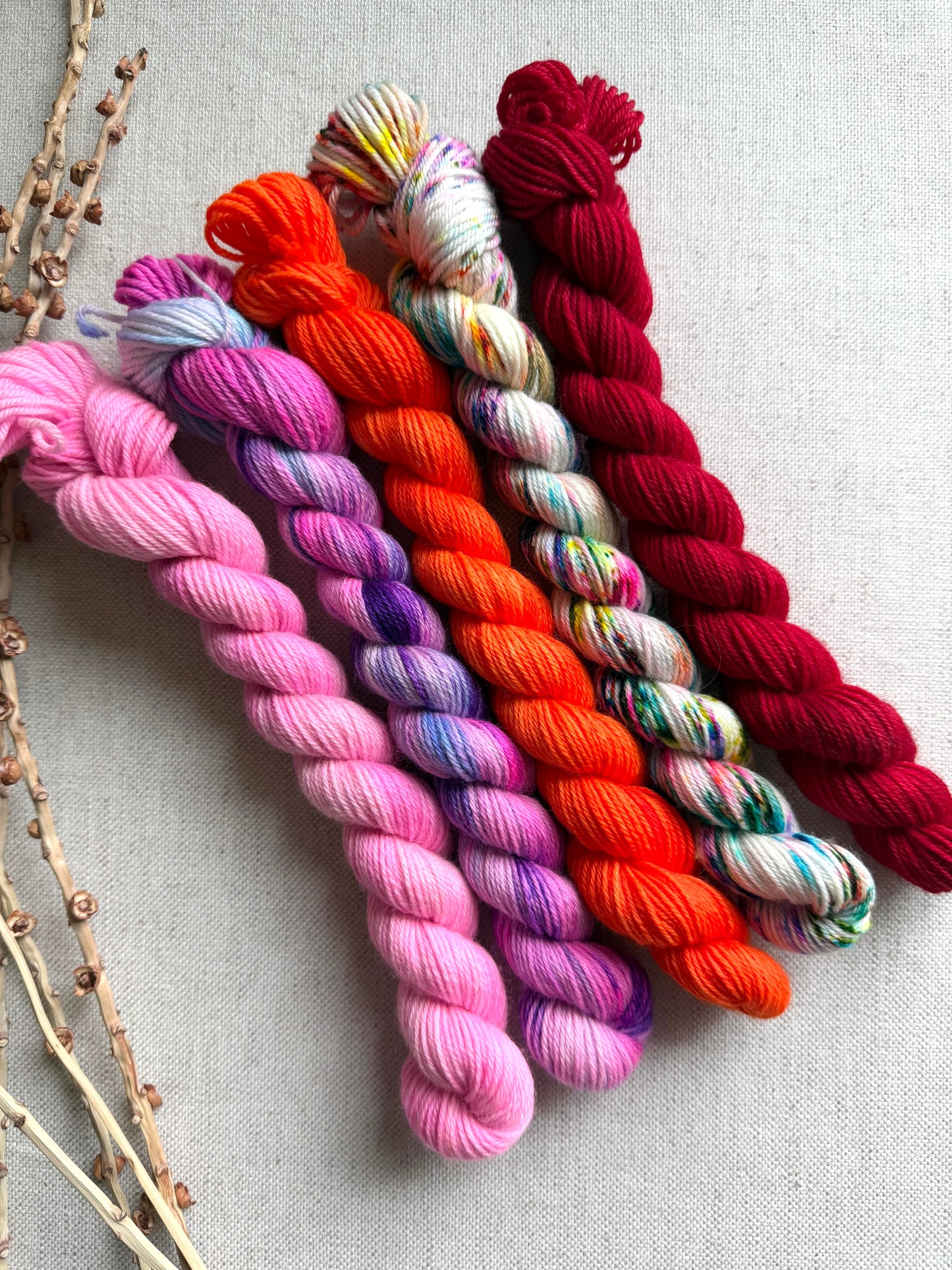 Happy Go Lucky - SW Merino Nylon Mini Skein Set