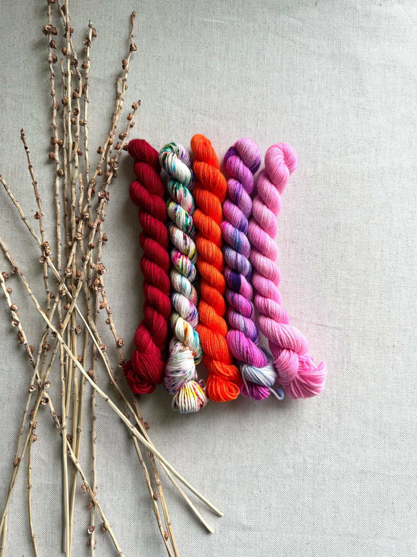 Happy Go Lucky - SW Merino Nylon Mini Skein Set