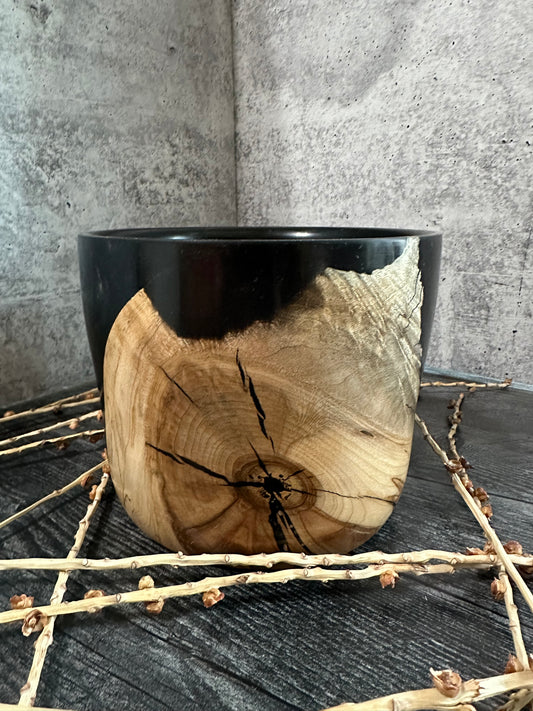 Exotic Hardwood with Black Resin