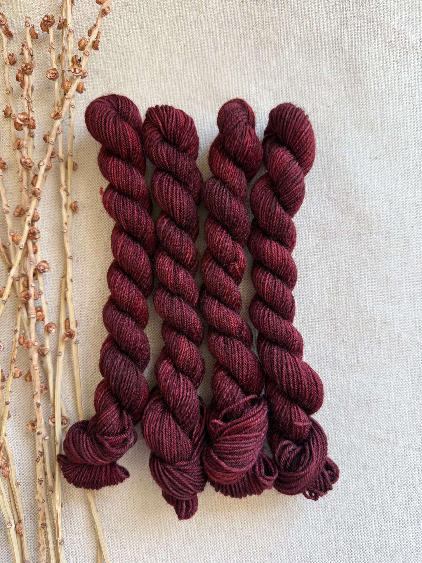 Mahogany - SW Wool Recycled Nylon Mini Skein